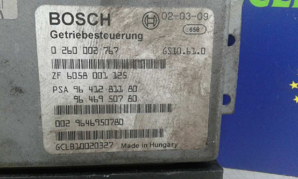 CENTRALITA CAMBIO AUTOMÁTICO CITROËN C5 BERLINA 0260002767 / PSA9641281180 / ZF6058001125 0260002767PSA9641281180ZF6058001125 - Vista 2