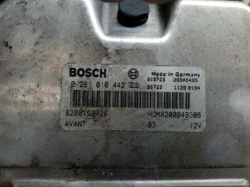 CENTRALITA MOTOR UCE RENAULT MEGANE I FASE 2 BERLINA (BA0) 8200199726 / HOM8200049306 / 0281010442 8200199726HOM82000493060281010442 - Vista 2