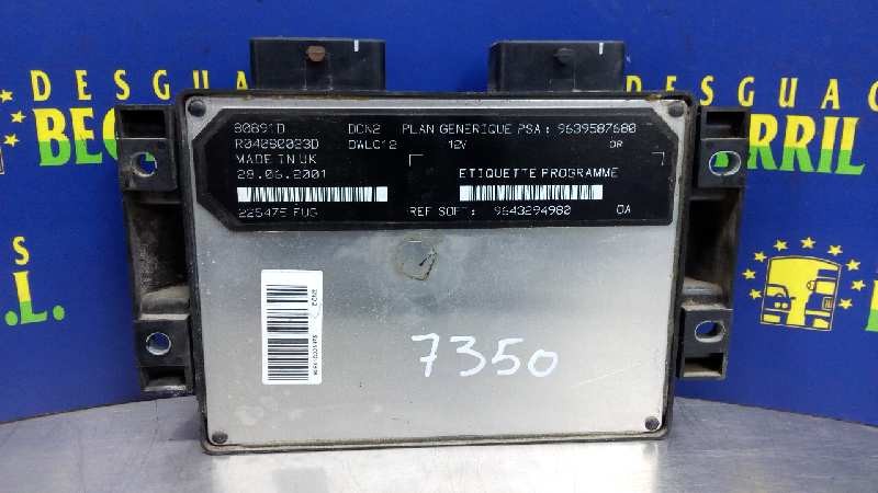 CENTRALITA MOTOR UCE CITROËN XSARA BERLINA 9643294980 / 9639587680 96432949809639587680