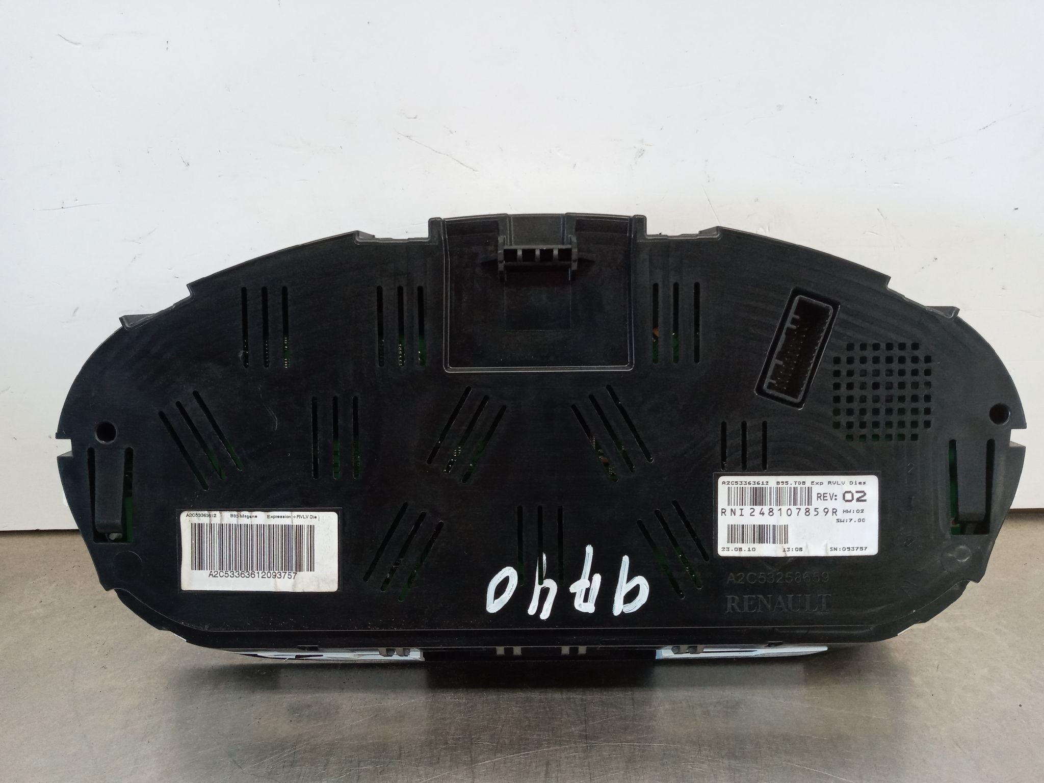 CUADRO INSTRUMENTOS RENAULT MEGANE III BERLINA 5 P 248107859R 248107859R - Vista 2