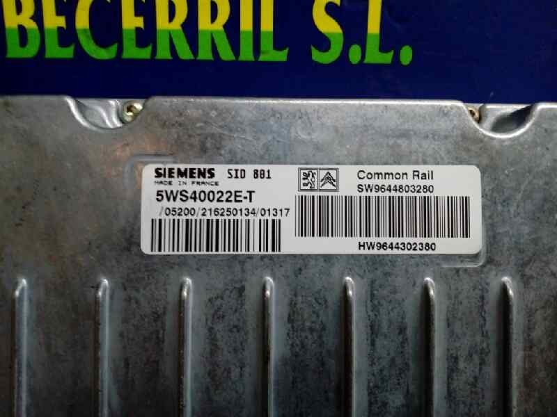 CENTRALITA MOTOR UCE CITROËN C5 BERLINA SW9644803280 / HW9644302380 SW9644803280HW9644302380 - Vista 2