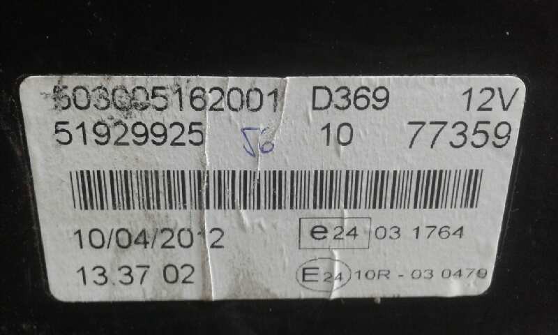 CUADRO INSTRUMENTOS OPEL COMBO D 503005162001 / 51929925 50300516200151929925 - Vista 3