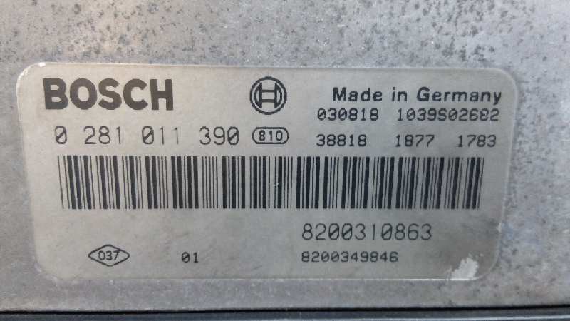 CENTRALITA MOTOR UCE RENAULT SCENIC II 8200310863 / 0281011390 82003108630281011390 - Vista 2