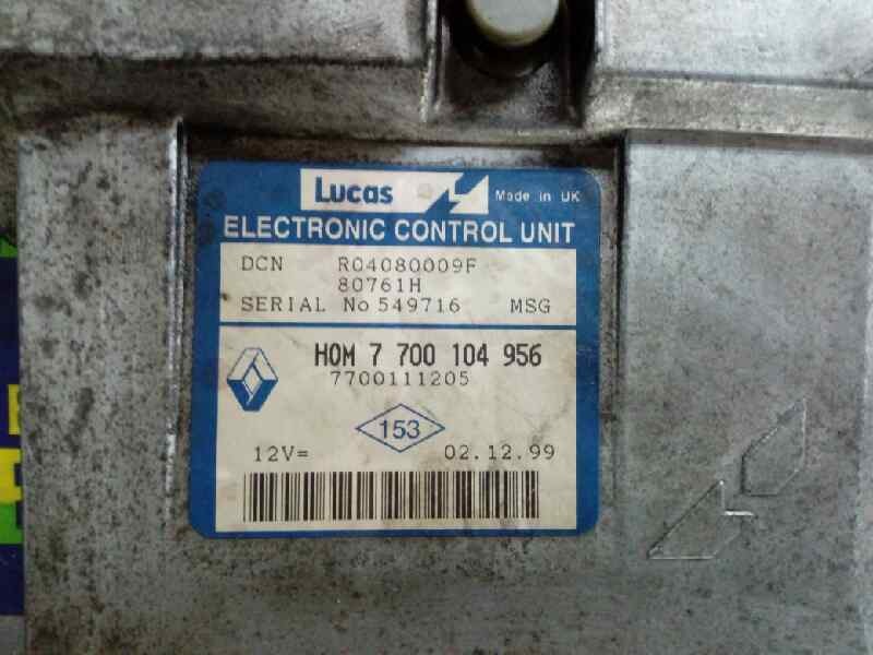 CENTRALITA MOTOR UCE RENAULT CLIO II FASE I (B/CBO) HOM7700104956 / R04080009F / 7700111205 HOM7700104956R04080009F7700111205 - Vista 2