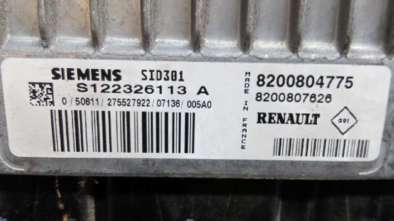 CENTRALITA MOTOR UCE RENAULT SCENIC II 8200804775 / S122326113A 8200804775S122326113A - Vista 2