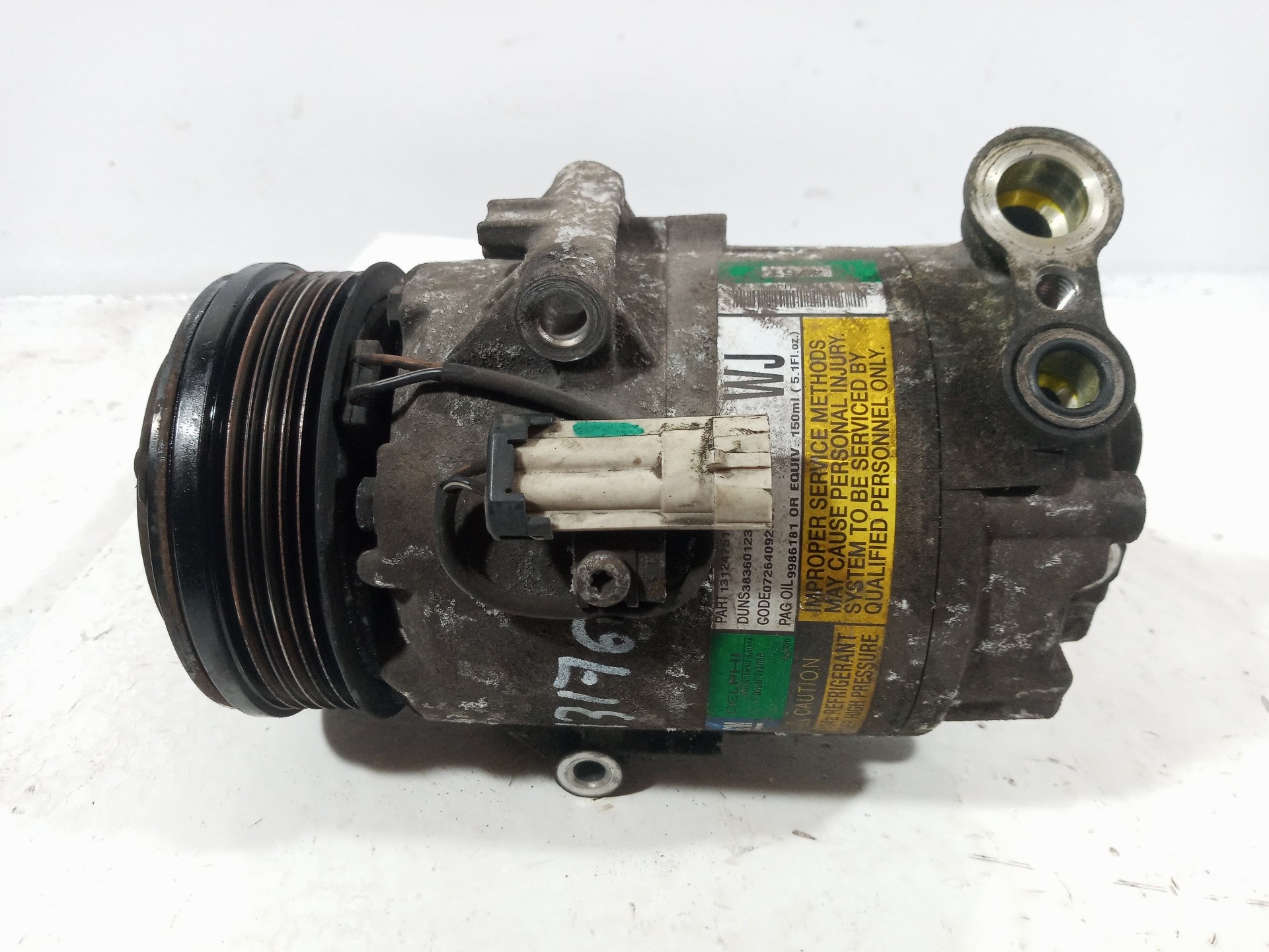 COMPRESOR AIRE ACONDICIONADO OPEL ASTRA H BERLINA 13124751 13124751 - Vista 2