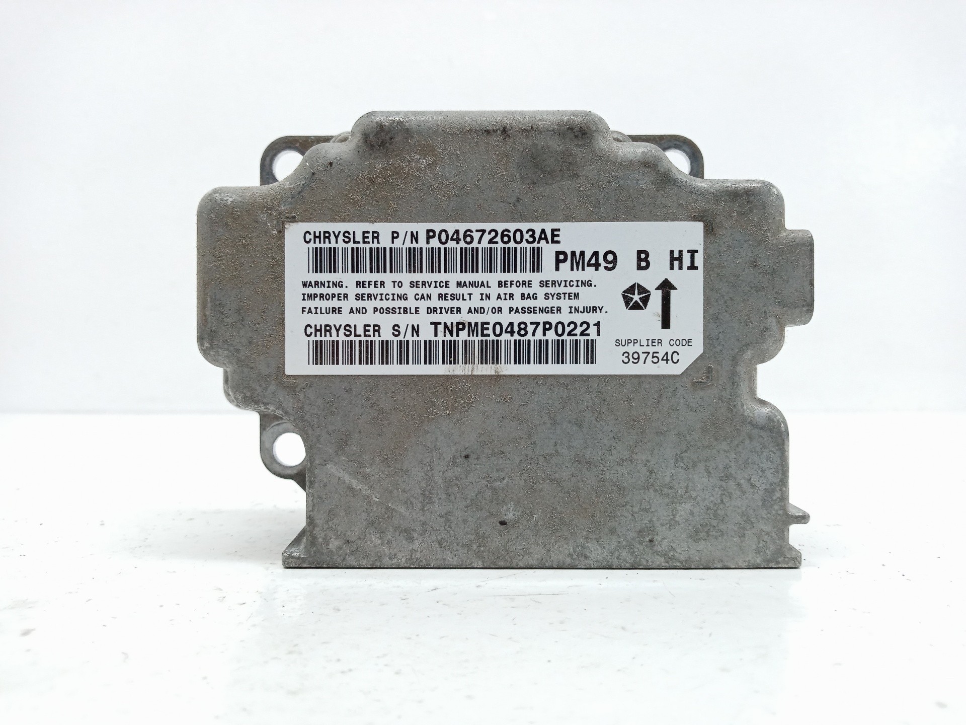 CENTRALITA AIRBAG DODGE CALIBER P04672603AE / PM49BHI P04672603AEPM49BHI