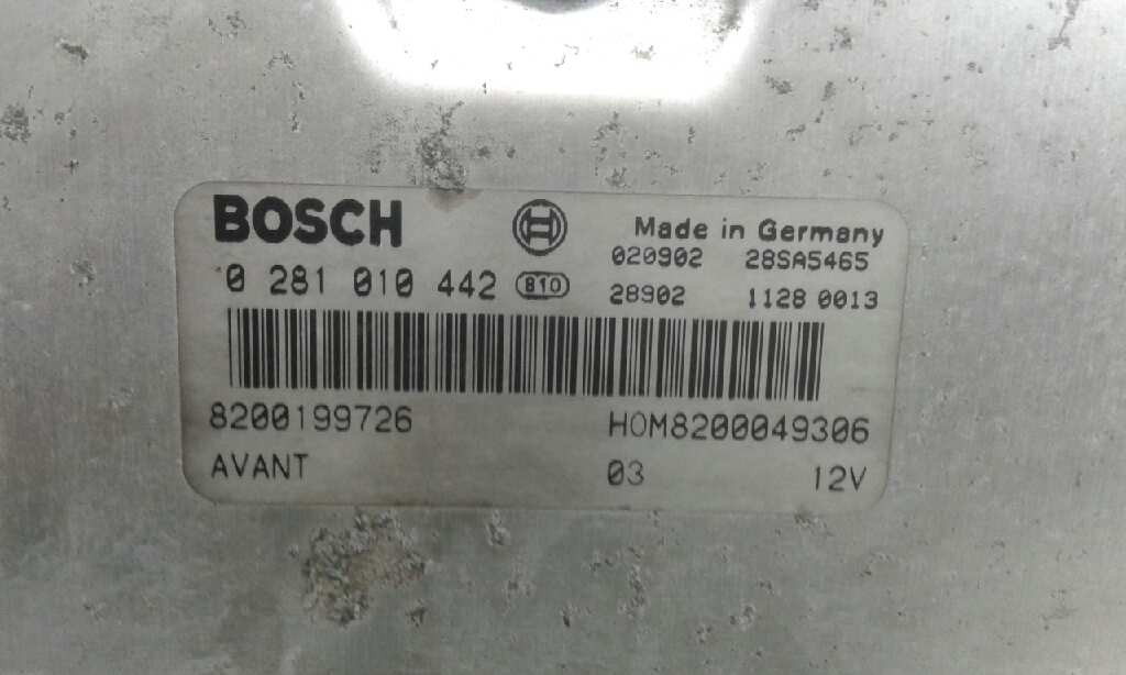 CENTRALITA MOTOR UCE RENAULT MEGANE I FASE 2 BERLINA (BA0) 8200199726 / 0281010442 82001997260281010442 - Vista 2