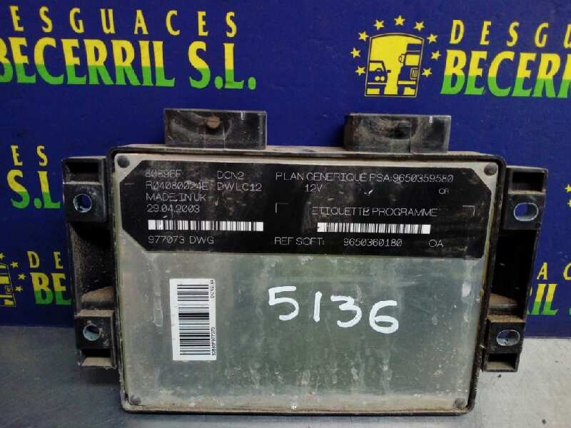 CENTRALITA MOTOR UCE CITROËN C-15 9650359580 / 9650360180 96503595809650360180