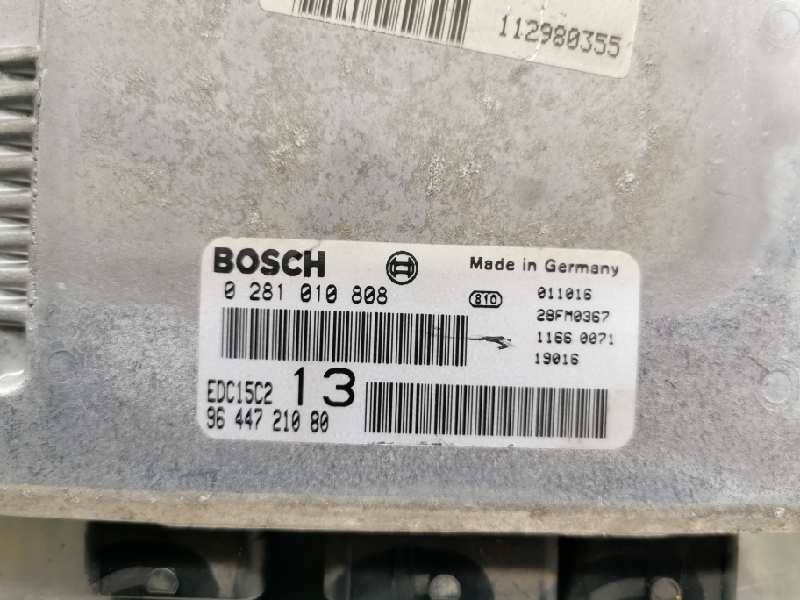 CENTRALITA MOTOR UCE CITROËN C5 BERLINA 9644721080 / EDC15C213 / 0281010808 9644721080EDC15C2130281010808 - Vista 2