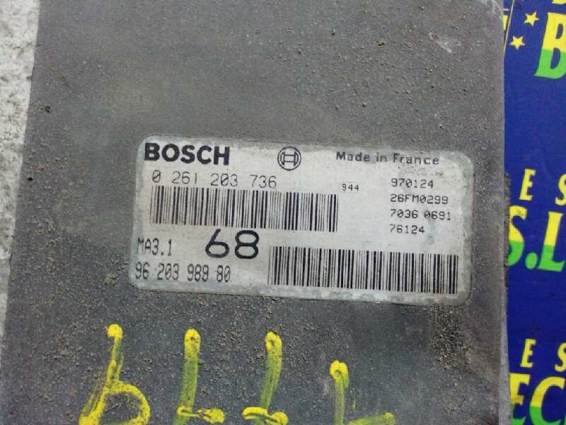CENTRALITA MOTOR UCE PEUGEOT 106 (S2) 9620398980 / 0261203736 / 970124 96203989800261203736970124 - Vista 2