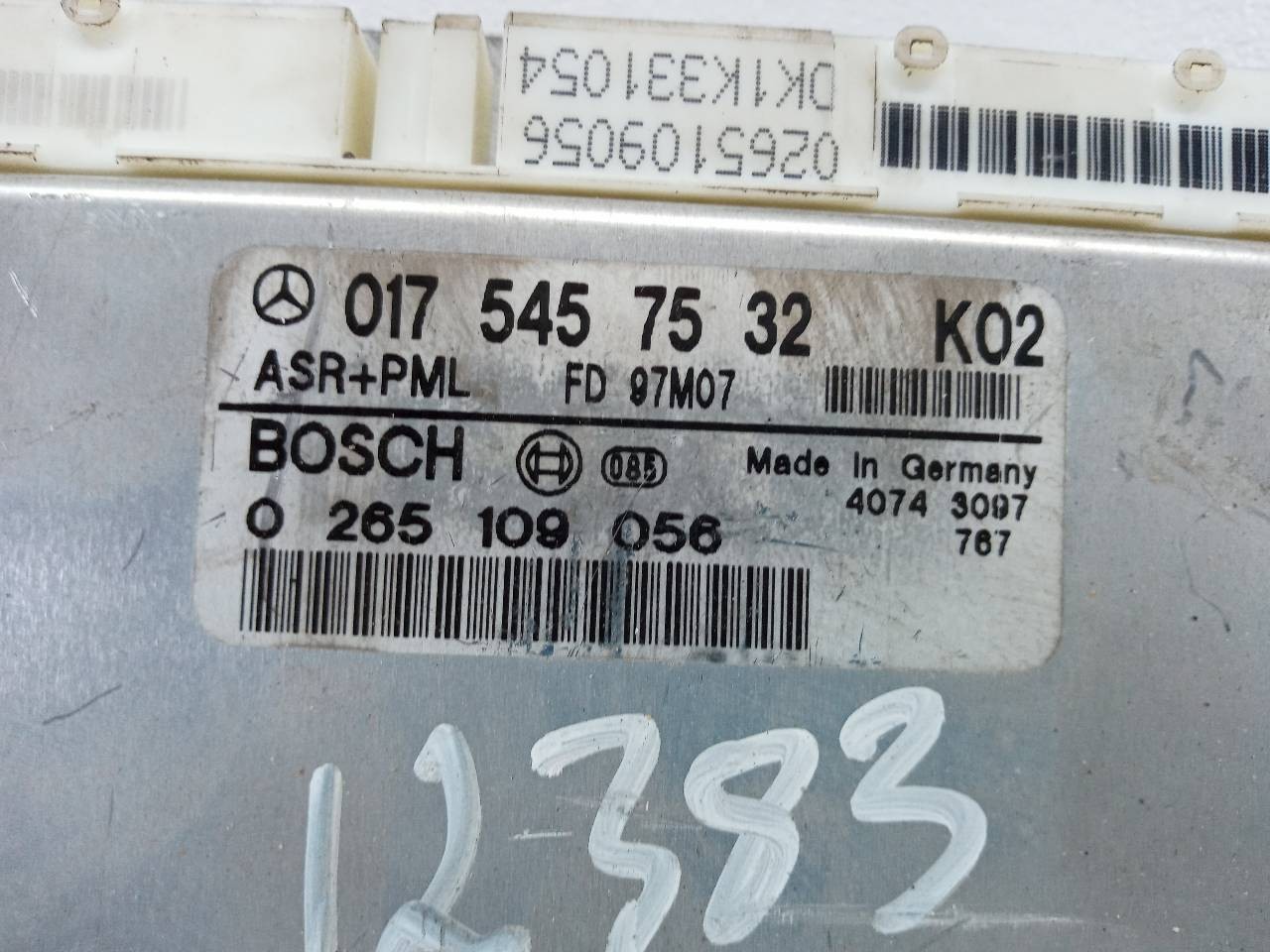 CENTRALITA ASR MERCEDES-BENZ CLASE E (W210) BERLINA DIESEL 0175457532 / 0265109056 01754575320265109056 - Vista 3