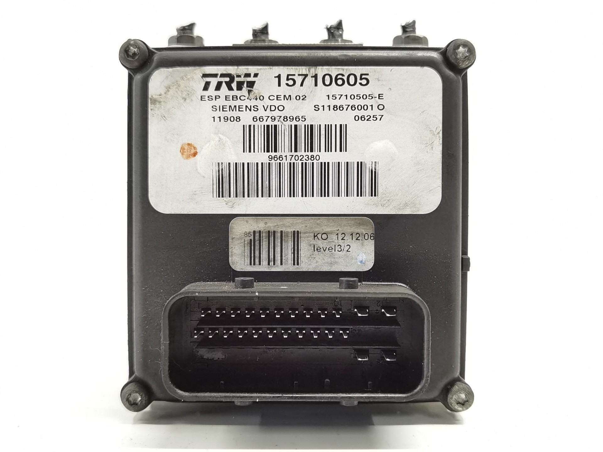 ABS PEUGEOT 407 9661702380 / S118676001O / 15710605 9661702380S118676001O15710605 - Vista 3