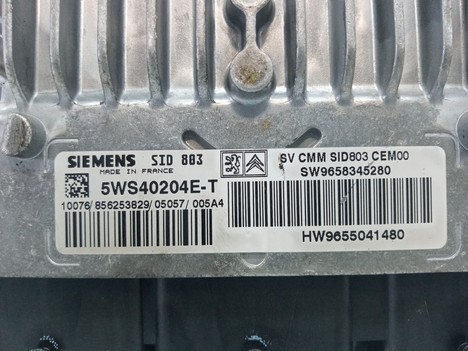 CENTRALITA MOTOR UCE PEUGEOT 407 SW9658345280 / HW9655041480 / 5WS403204ET SW9658345280HW96550414805WS403204ET - Vista 2