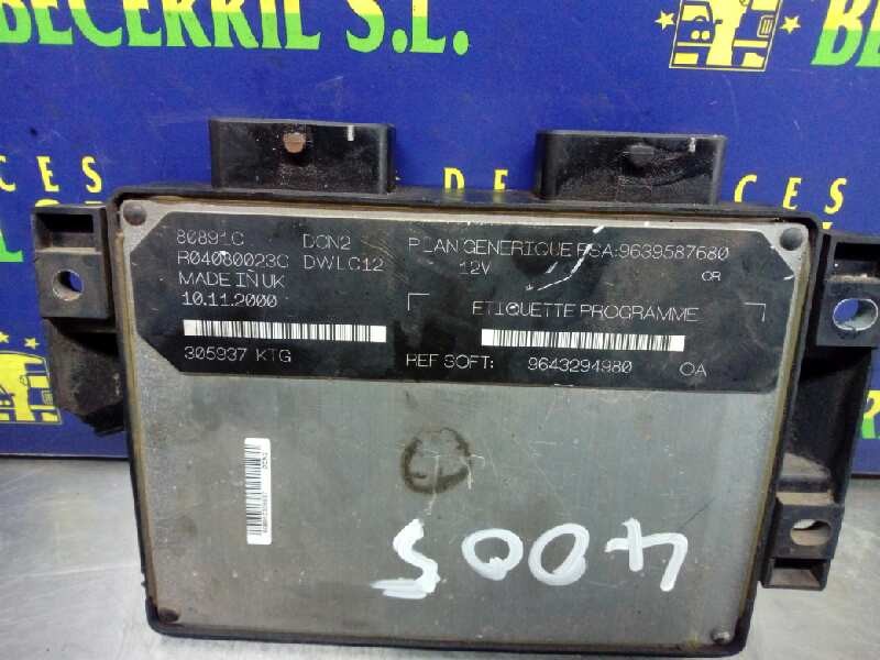 CENTRALITA MOTOR UCE CITROËN XSARA BERLINA 9643294980 / 9639587680 96432949809639587680