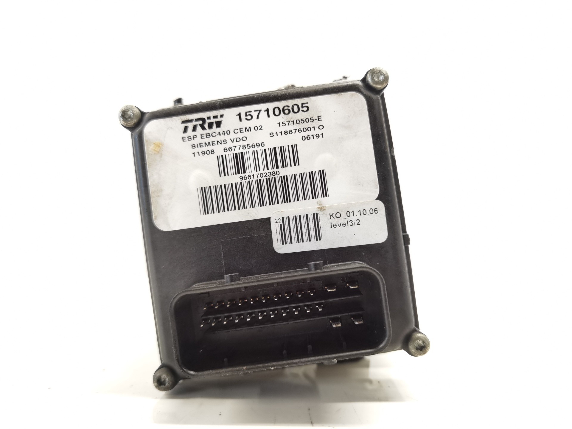 ABS PEUGEOT 407 9661702380 / 15710605 966170238015710605 - Vista 2