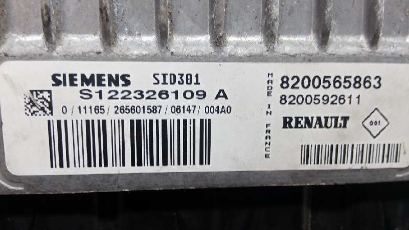 CENTRALITA MOTOR UCE RENAULT SCENIC II 8200565863 / S122326109 8200565863S122326109 - Vista 2