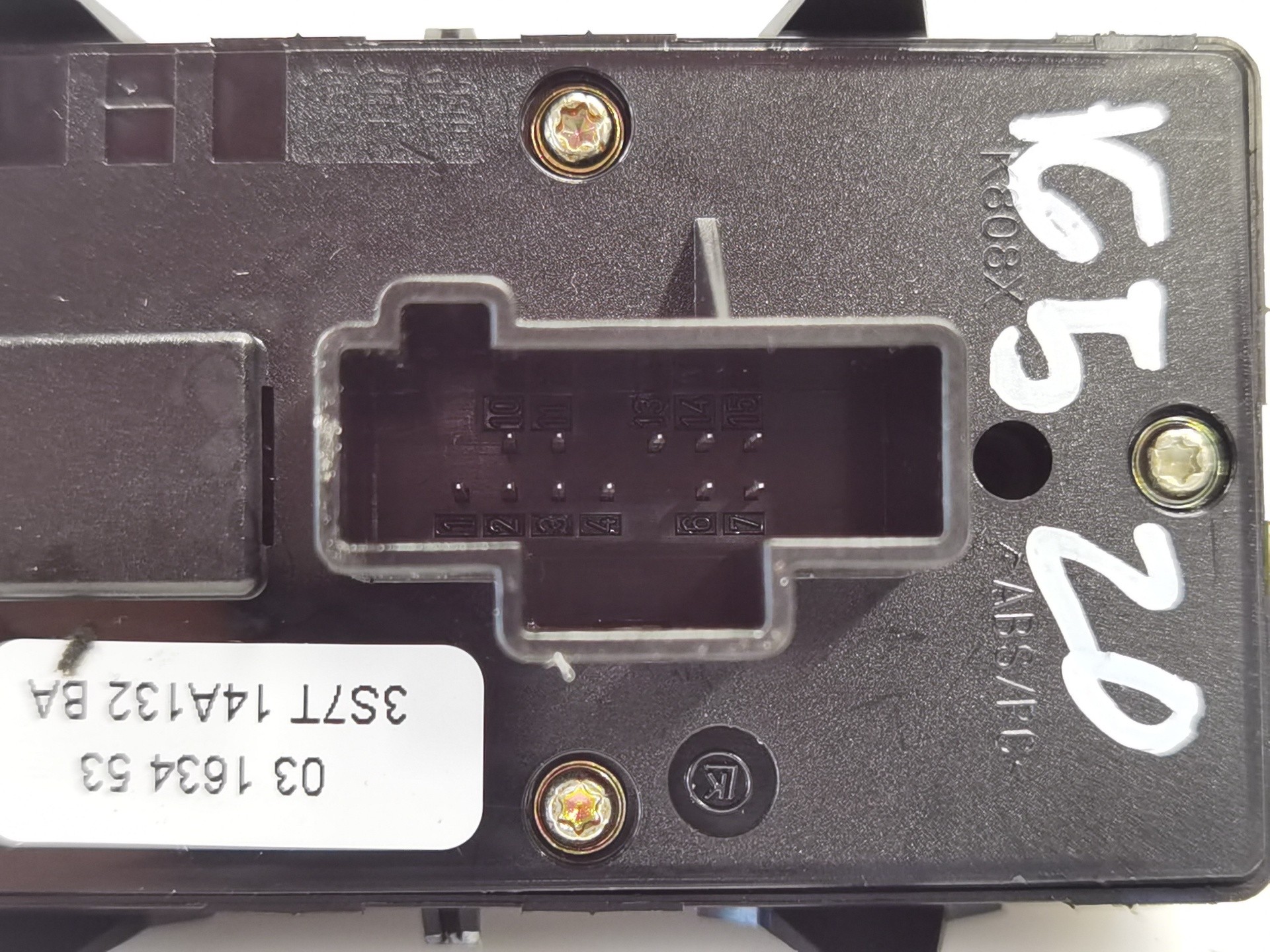 MANDO ELEVALUNAS DELANTERO IZQUIERDO FORD MONDEO BERLINA (GE) 3S7T14A132BA / 03163453 3S7T14A132BA03163453 - Vista 3