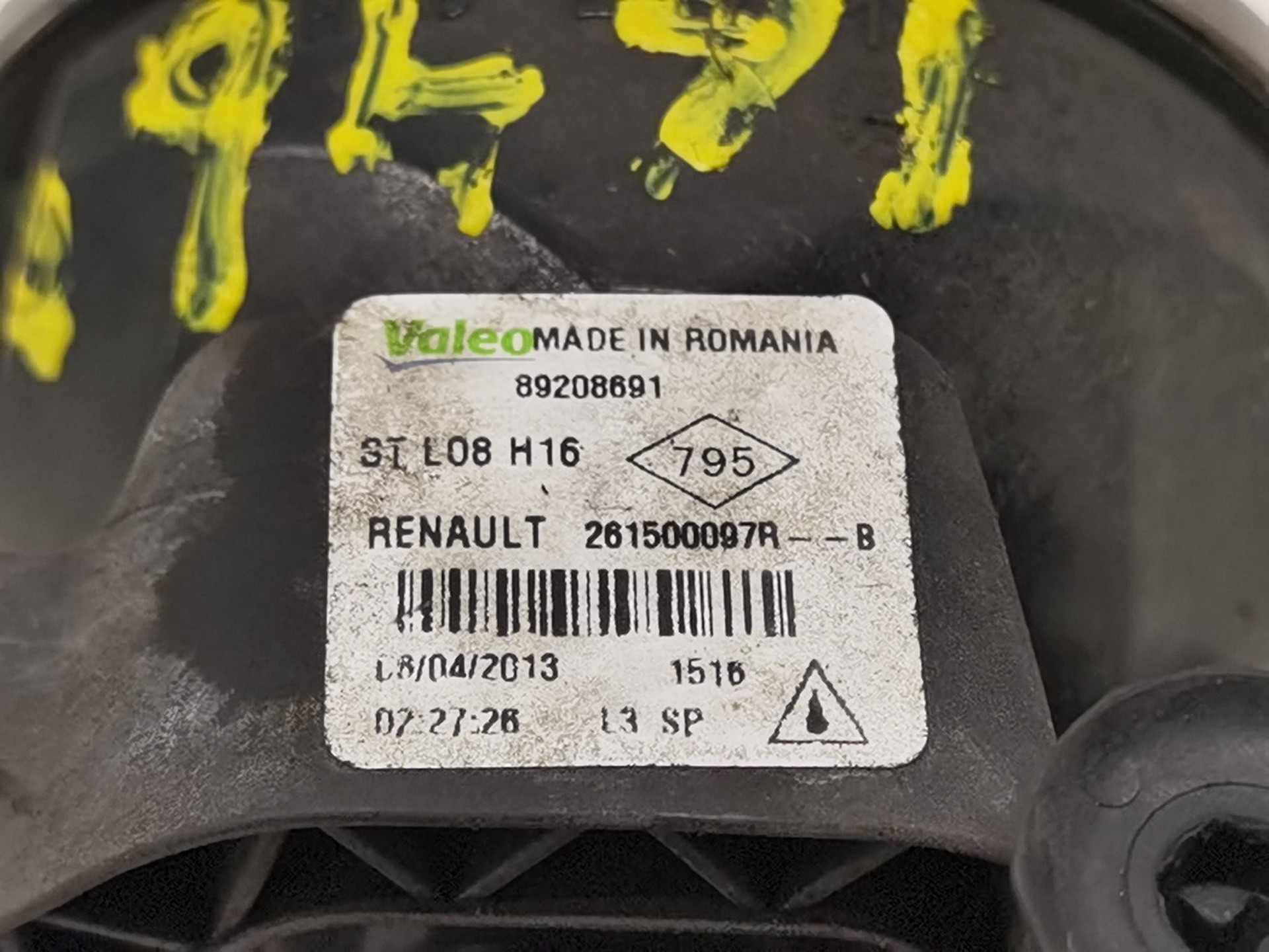 FARO ANTINIEBLA IZQUIERDO RENAULT SCÉNIC III (JZ0/1_) 261500097R / 89208691 261500097R89208691 - Vista 2