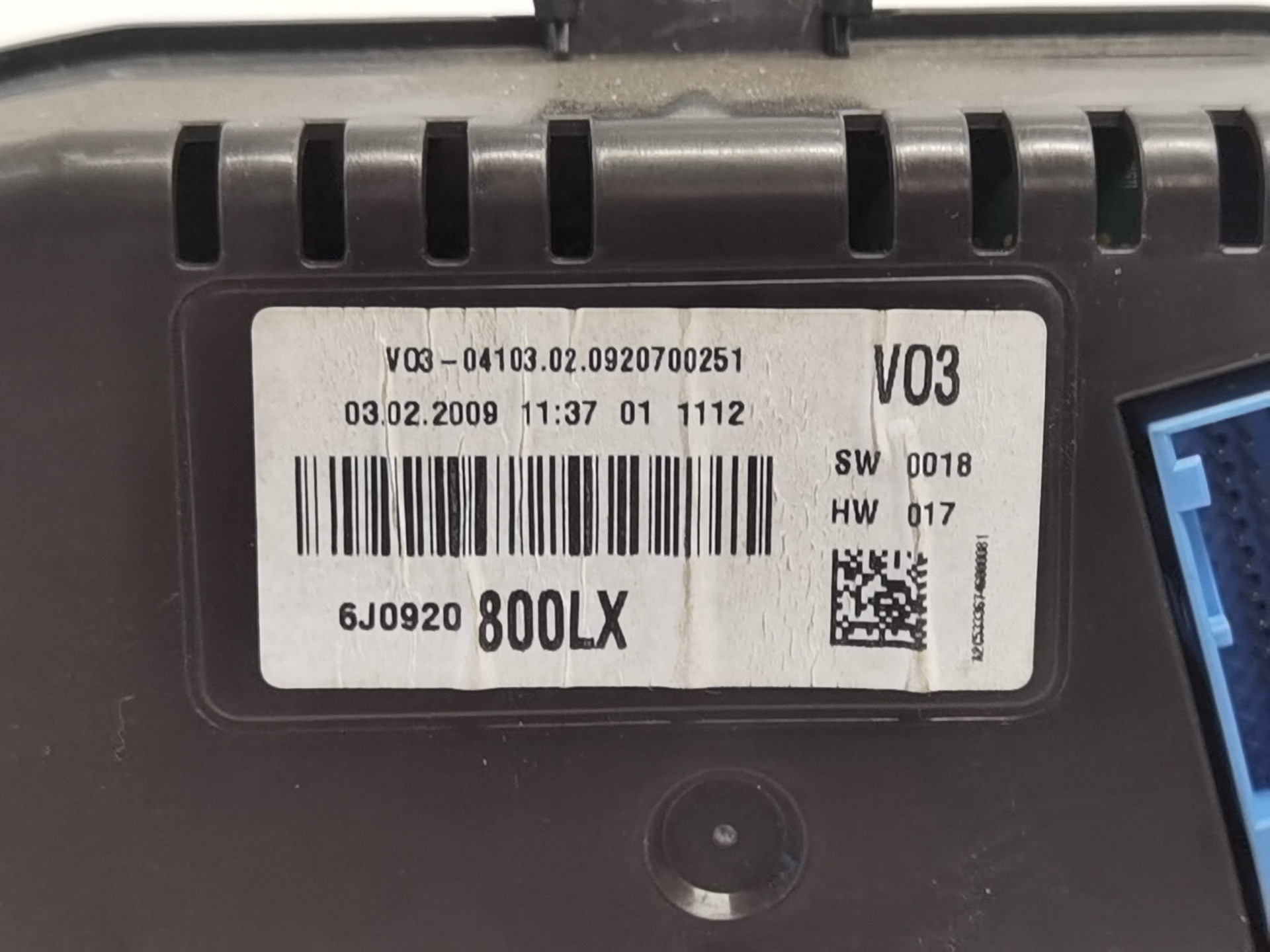 CUADRO INSTRUMENTOS SEAT IBIZA (6J5) 6J0920800LX 6J0920800LX - Vista 3