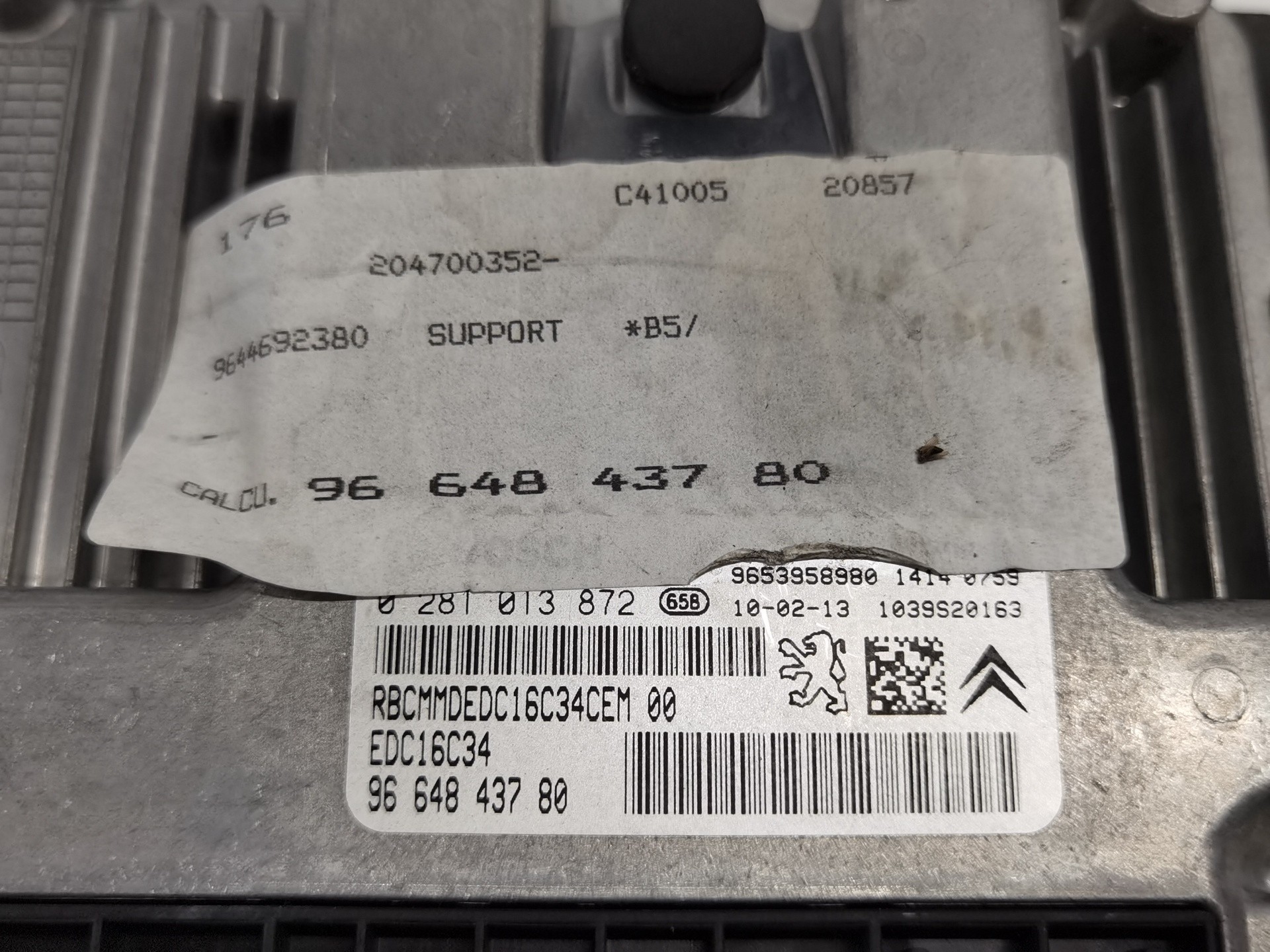 CENTRALITA MOTOR UCE CITROËN C4 BERLINA 9664843780 9664843780 - Vista 3