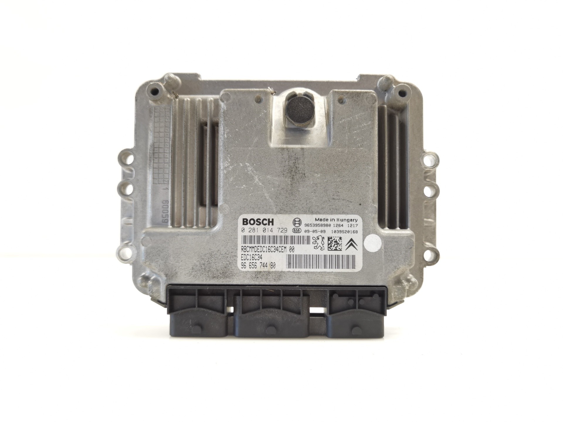 CENTRALITA MOTOR UCE CITROËN C4 PICASSO 9665674480 / RBCMMEDC16C34CEM00 / 0281014729 9665674480RBCMMEDC16C34CEM000281014729