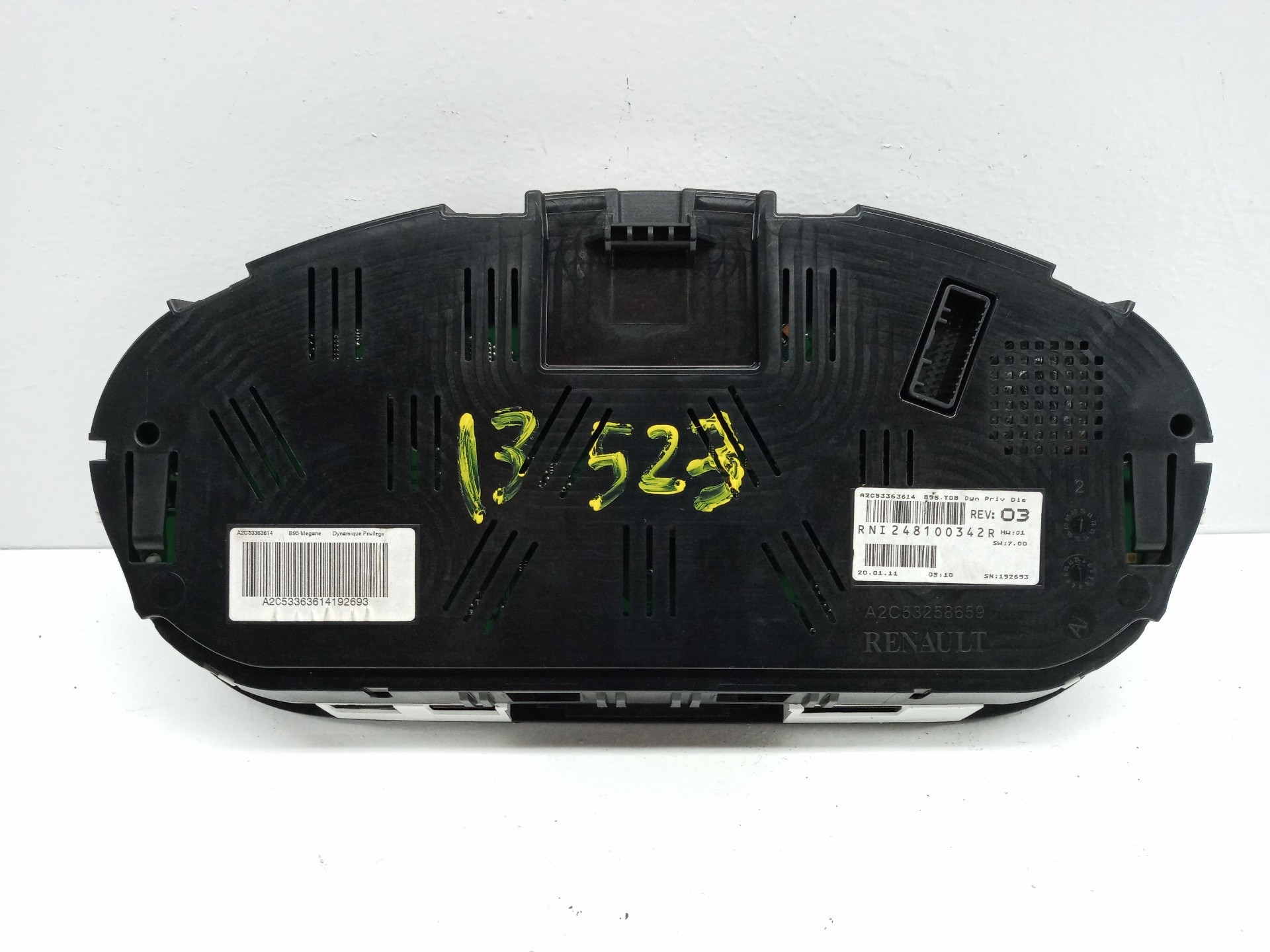 CUADRO INSTRUMENTOS RENAULT MEGANE III BERLINA 5 P 248100342R / RNI248100342R 248100342RRNI248100342R - Vista 2