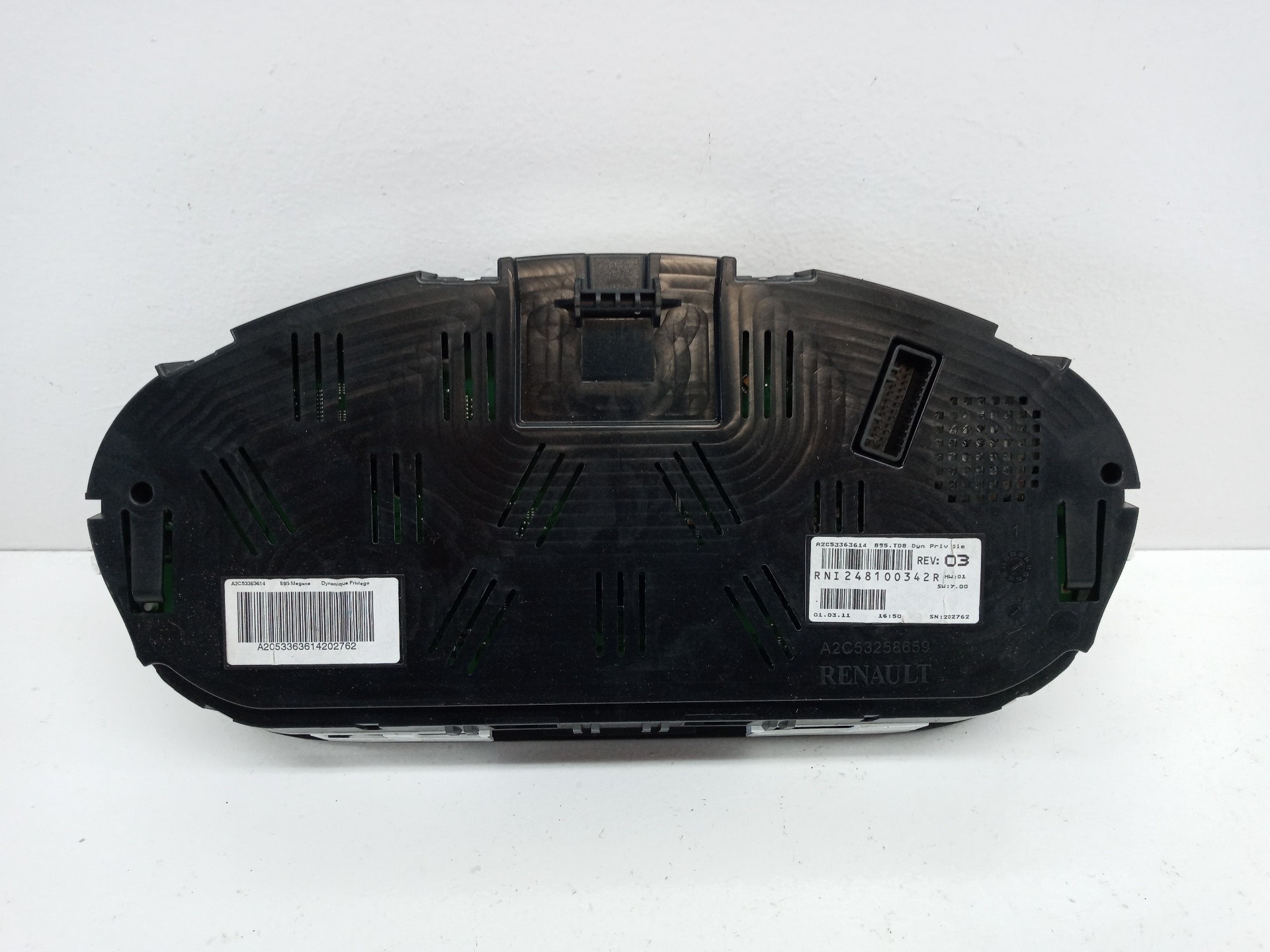CUADRO INSTRUMENTOS RENAULT MEGANE III BERLINA 5 P RNI248100342R / A2C53258659 / A2C53363614 RNI248100342RA2C53258659A2C53363614 - Vista 2