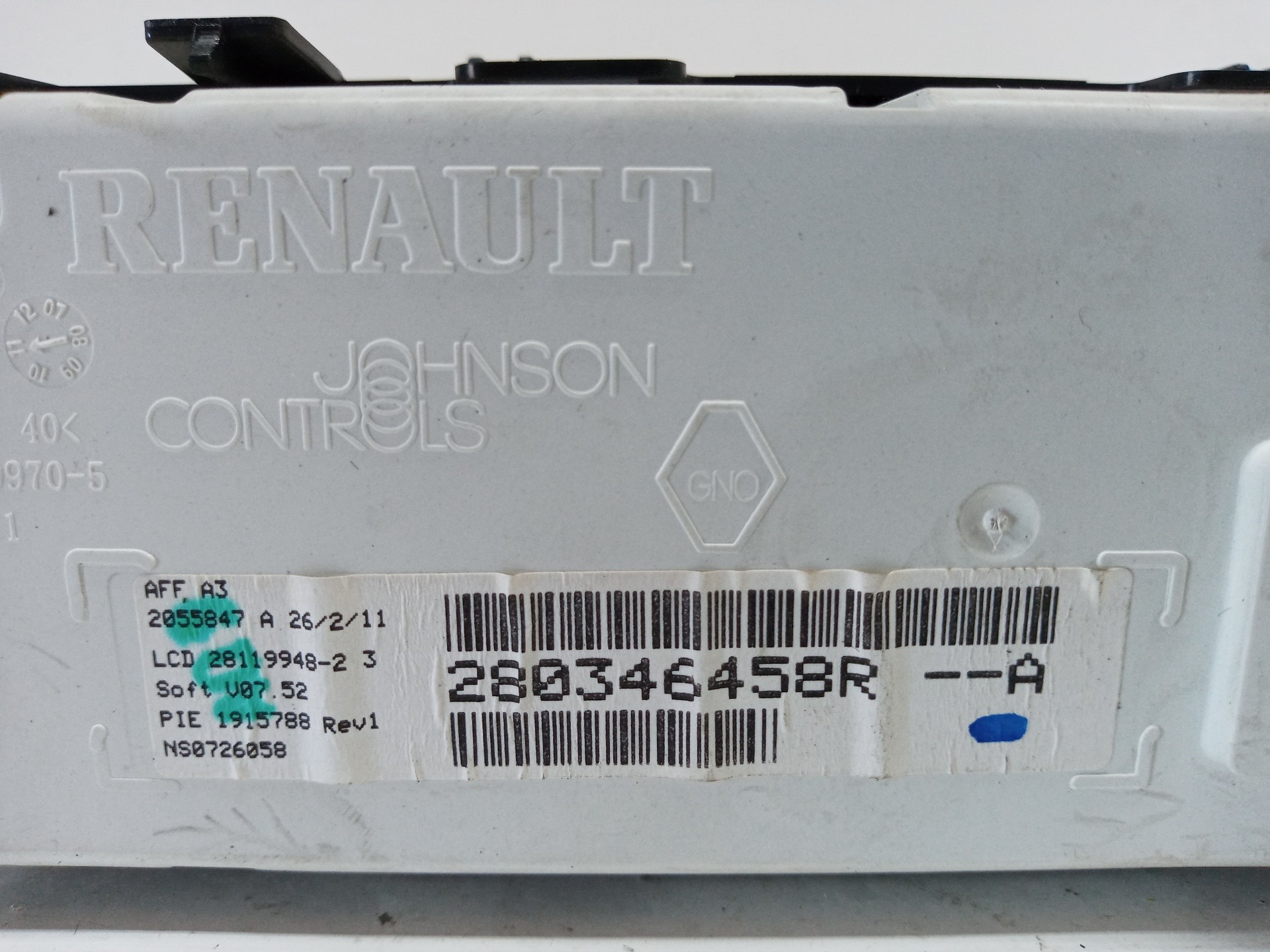 PANTALLA MULTIFUNCIÓN RENAULT MEGANE III BERLINA 5 P 280346458R 280346458R - Vista 3