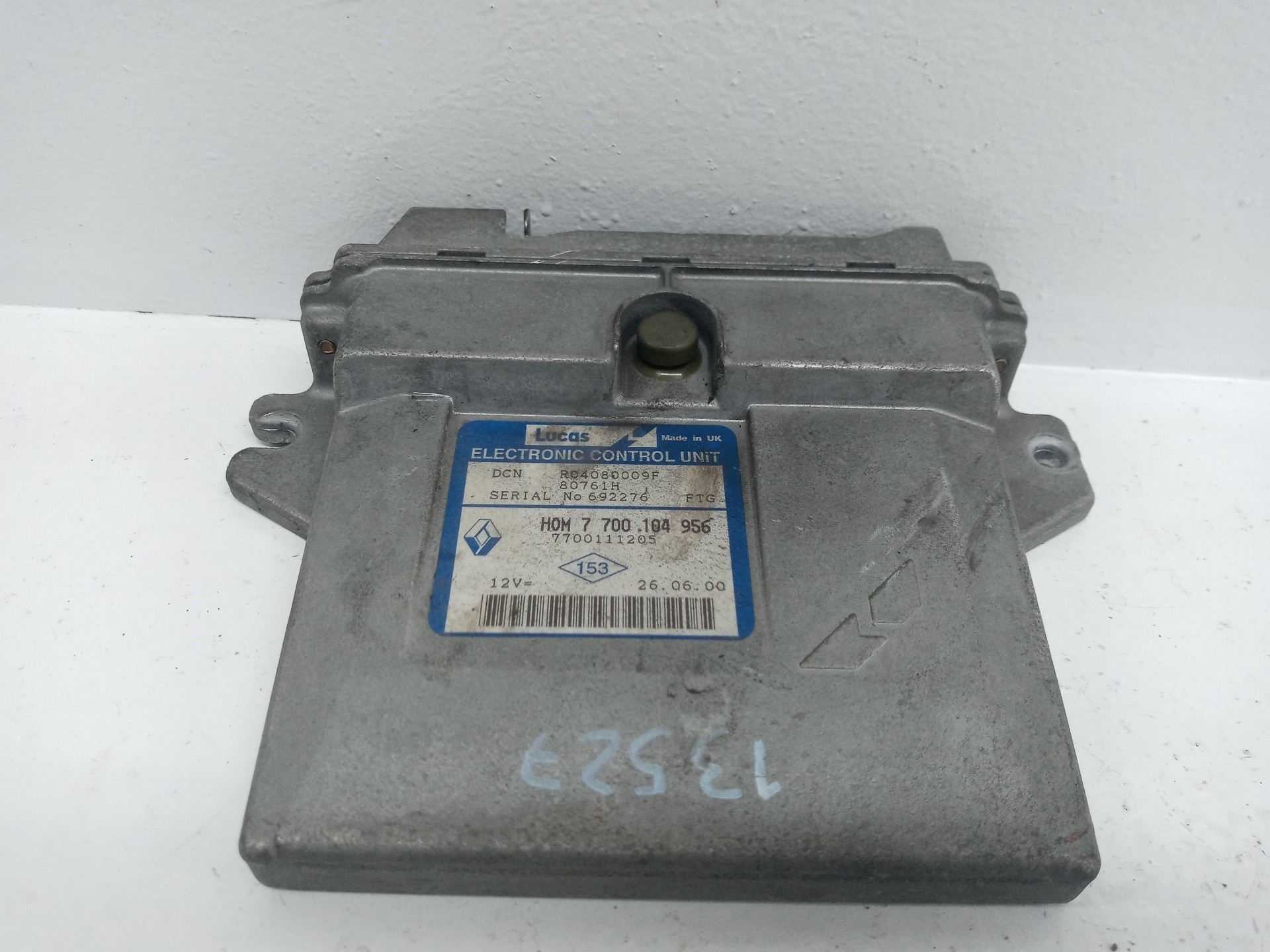 CENTRALITA MOTOR UCE RENAULT CLIO II FASE I (B/CBO) R04080009F / 7700111205 / R0408009F80761H R04080009F7700111205R0408009F80761H
