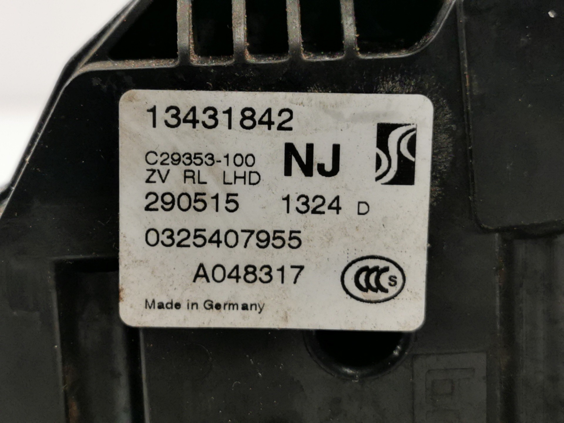 CERRADURA PUERTA TRASERA IZQUIERDA OPEL CORSA E 13431842 / 0325407955 134318420325407955 - Vista 3