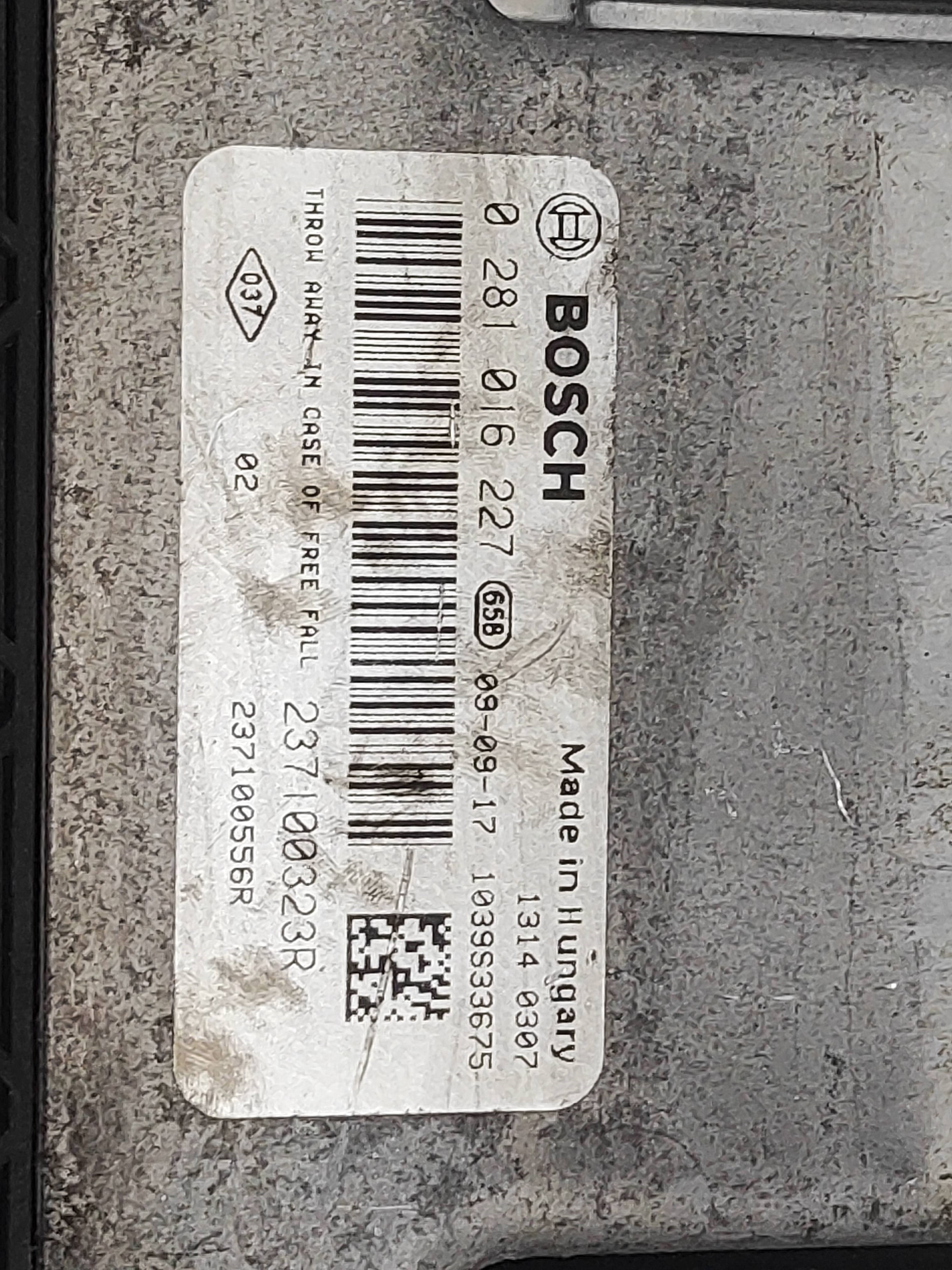 CENTRALITA MOTOR UCE RENAULT SCENIC III 237100323R / 0281016227 237100323R0281016227 - Vista 3