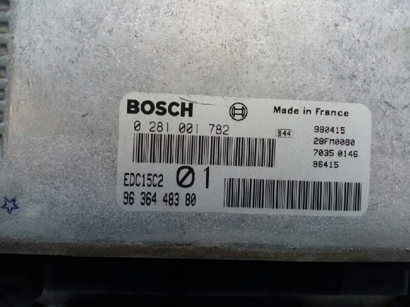 CENTRALITA MOTOR UCE CITROËN XANTIA BERLINA 0281001782 / EDC15C201 / 9636448380 0281001782EDC15C2019636448380 - Vista 2