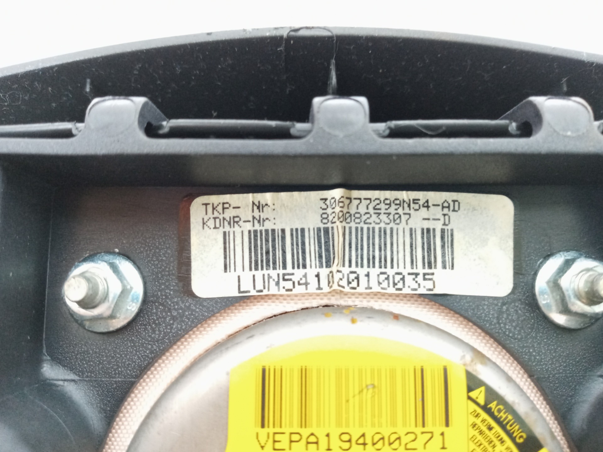 AIRBAG DELANTERO IZQUIERDO DACIA SANDERO 8200823307 8200823307 - Vista 3