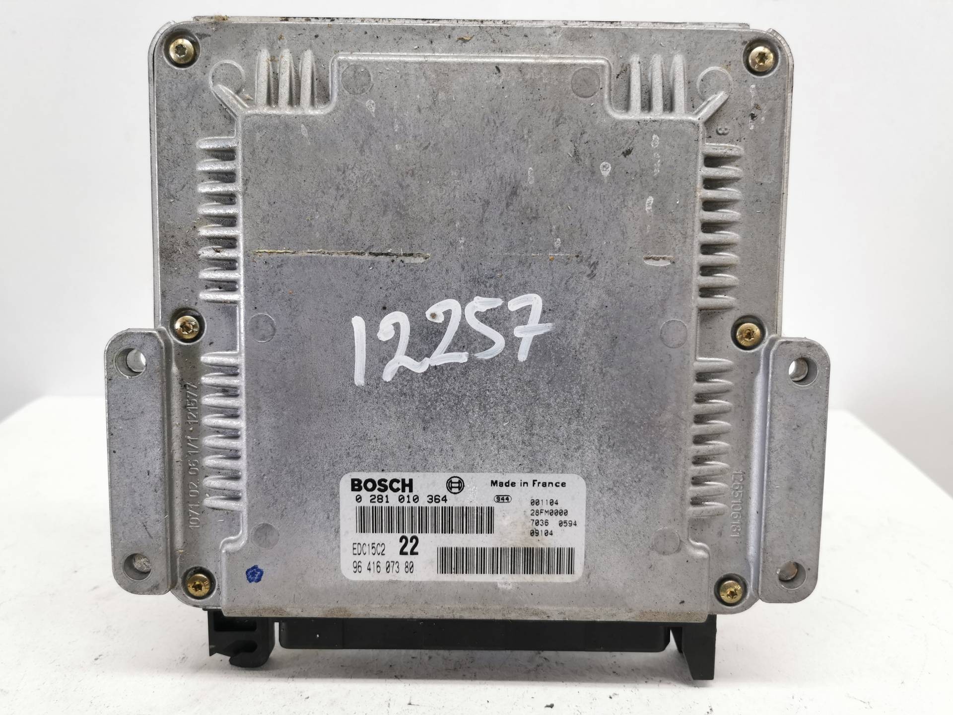 CENTRALITA MOTOR UCE CITROËN XANTIA BERLINA 9641607380 / EDC15C222 / 0281010364 9641607380EDC15C2220281010364
