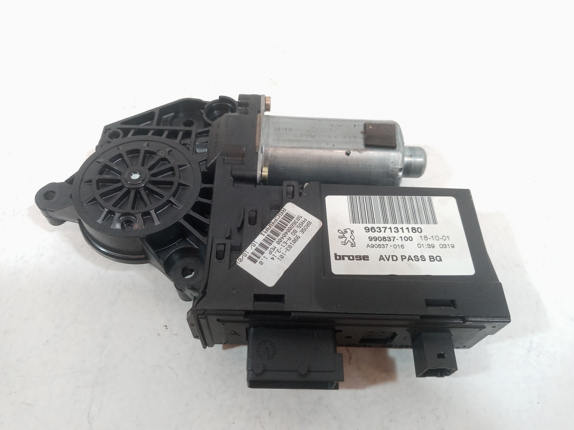 MOTOR ELEVALUNAS DELANTERO DERECHO PEUGEOT 307 (S1) 9637131180 9637131180