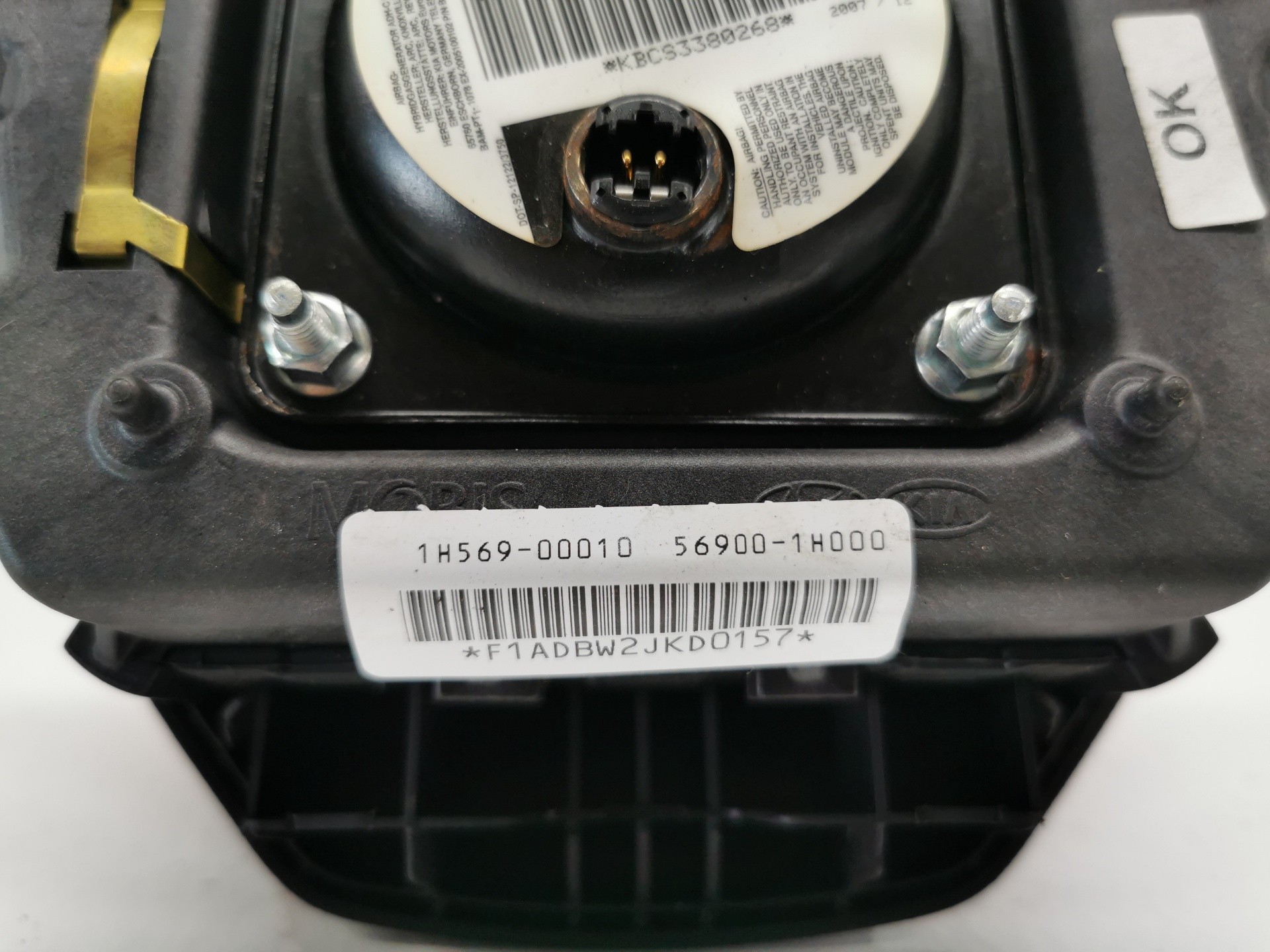 AIRBAG DELANTERO IZQUIERDO KIA CEE´D 1H56900010 / 569001H000 1H56900010569001H000 - Vista 3