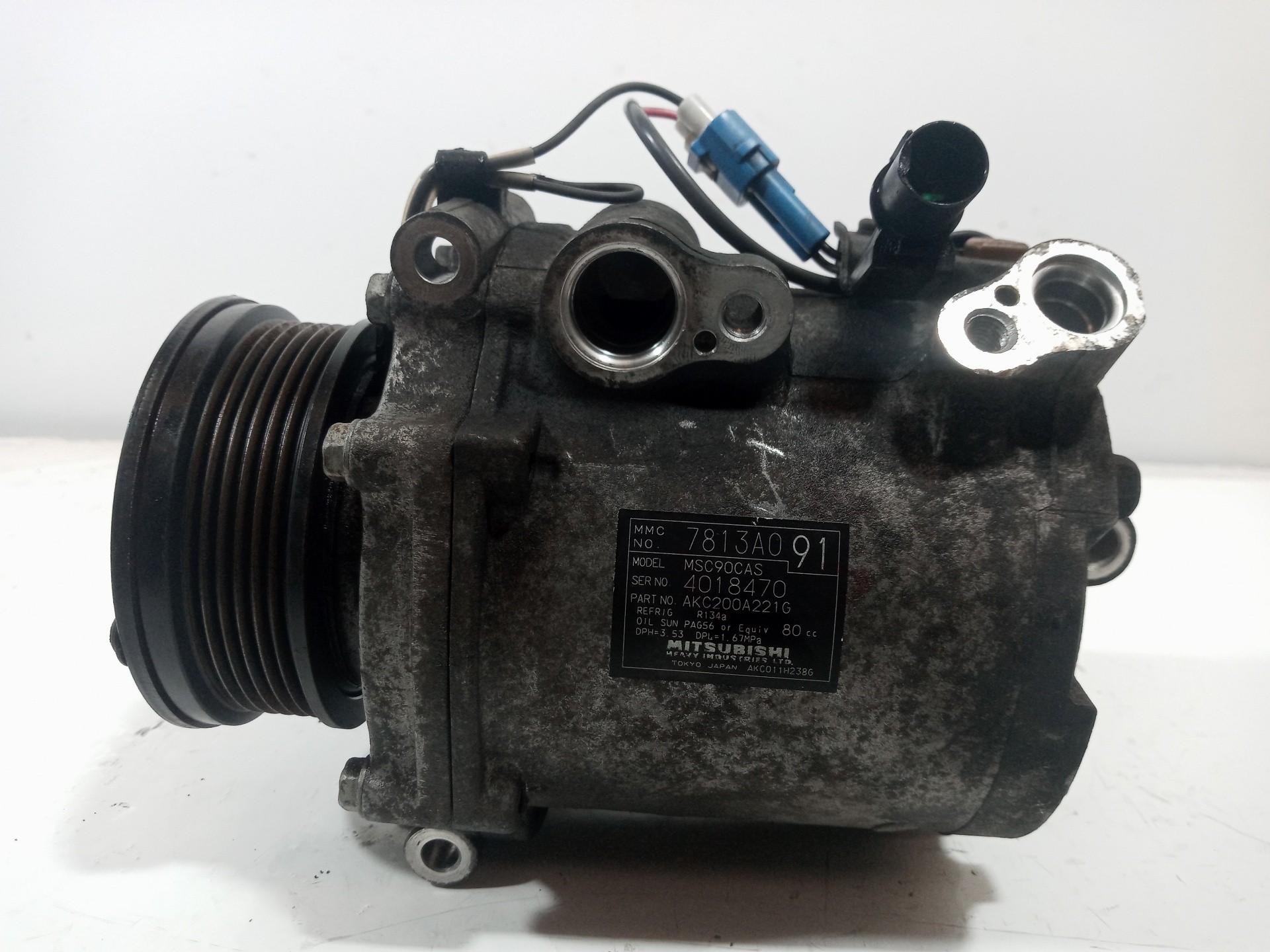 COMPRESOR AIRE ACONDICIONADO PEUGEOT 4007 7813A091 7813A091 - Vista 2