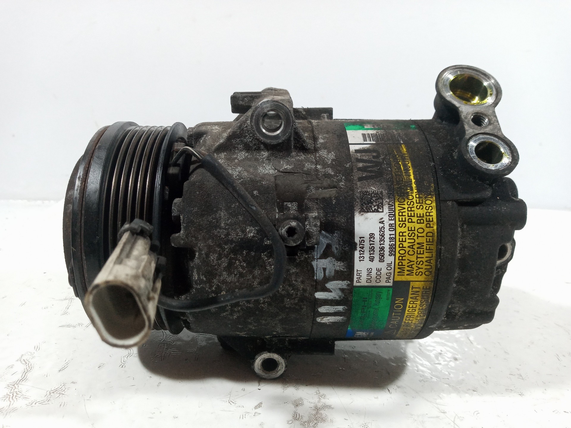 COMPRESOR AIRE ACONDICIONADO OPEL ASTRA H BERLINA 13124751 13124751 - Vista 2