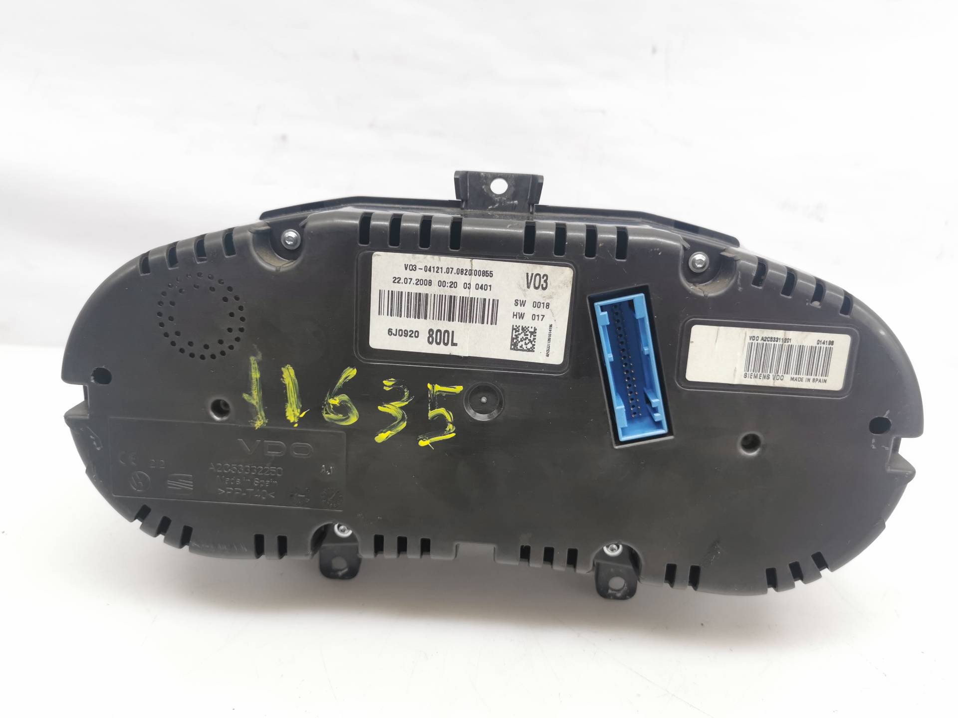 CUADRO INSTRUMENTOS SEAT IBIZA (6J5) 6J0920800L 6J0920800L - Vista 2