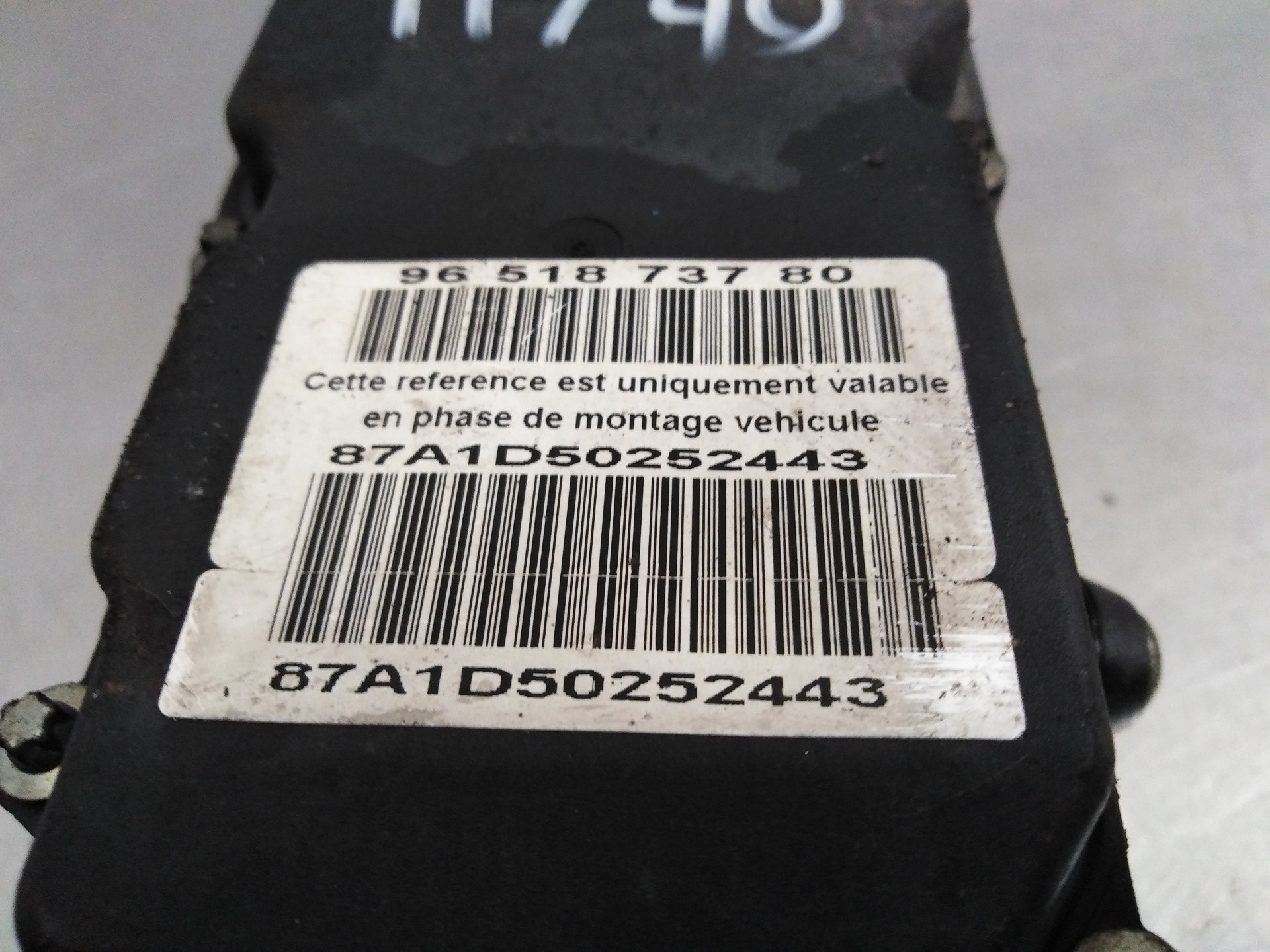 ABS PEUGEOT 307 (S1) 9651873780 9651873780 - Vista 3
