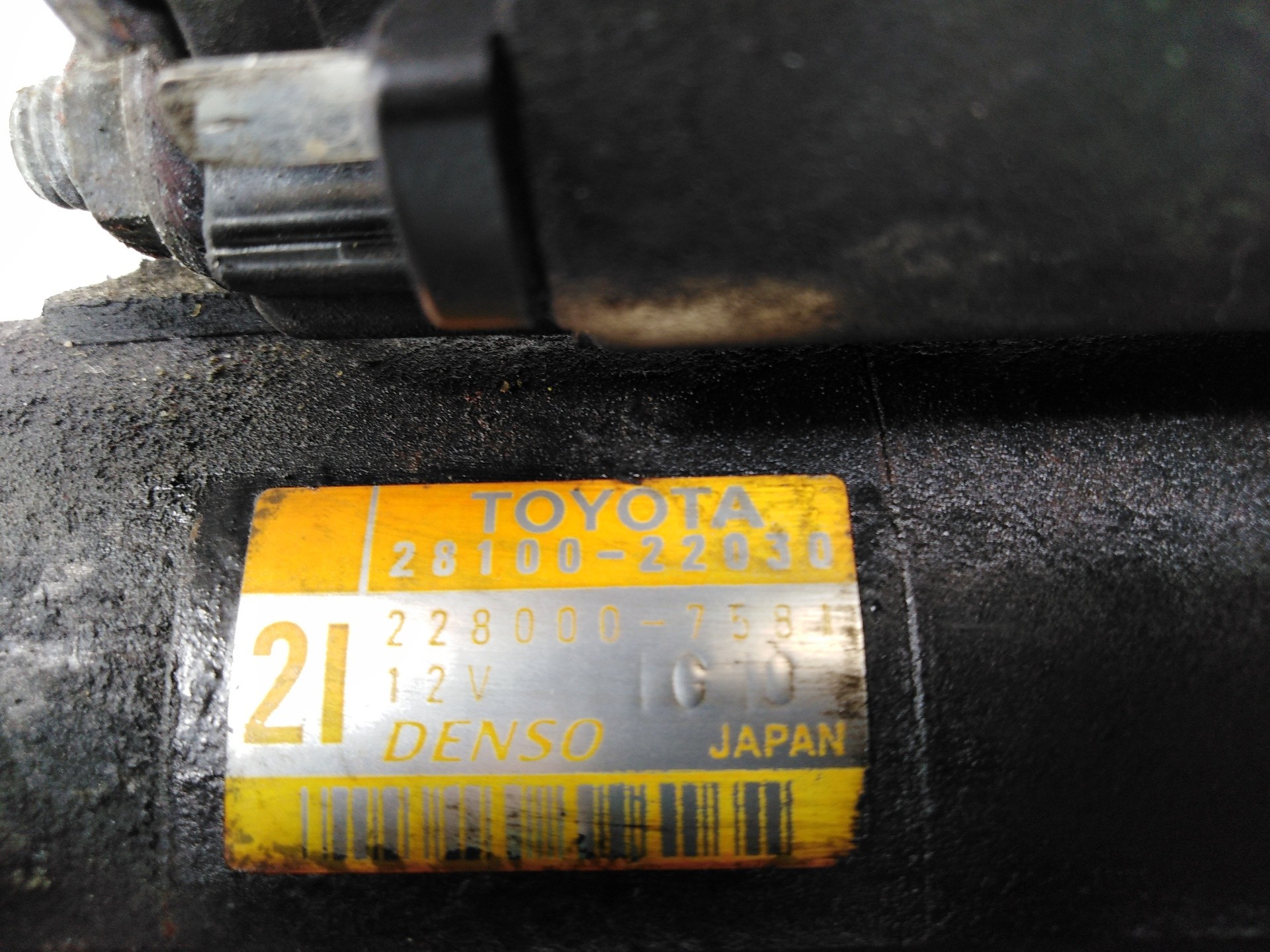 MOTOR ARRANQUE TOYOTA RAV 4 (A2) 2810022030 / 228000758 2810022030228000758 - Vista 3