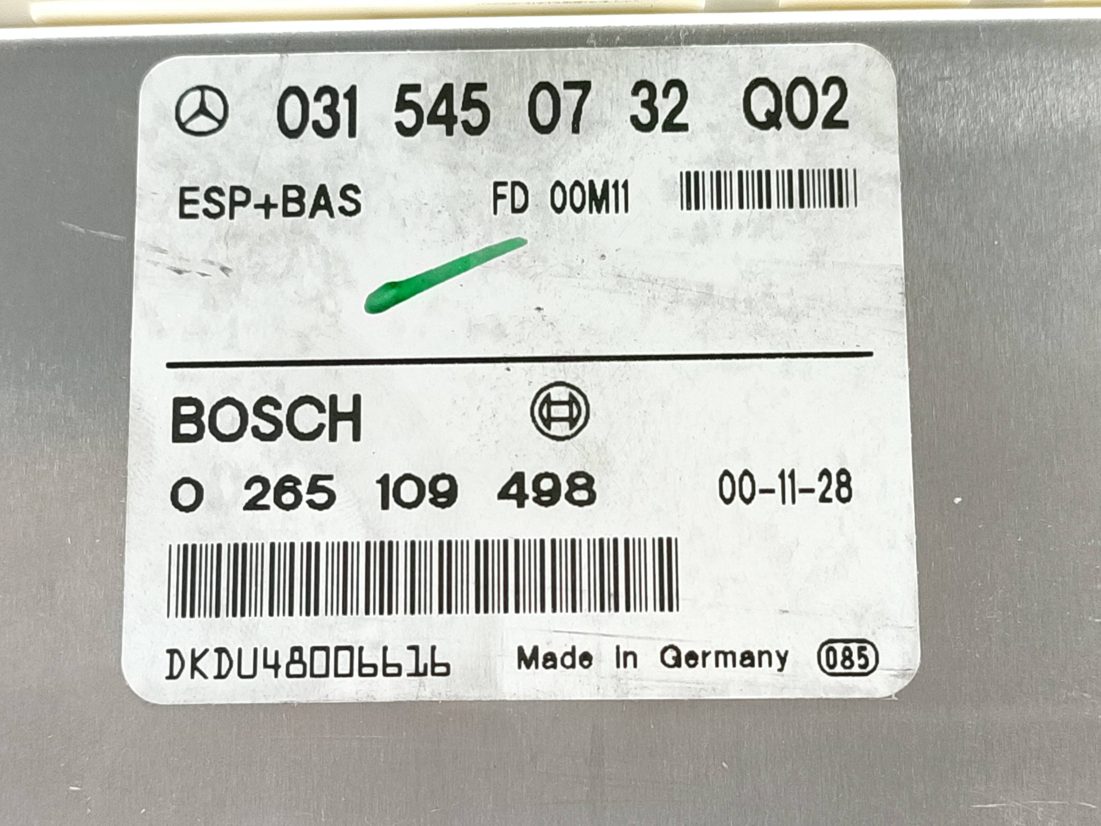 CENTRALITA ESP MERCEDES-BENZ CLASE E (W210) BERLINA DIESEL 0315450732 / 0265109498 03154507320265109498 - Vista 3