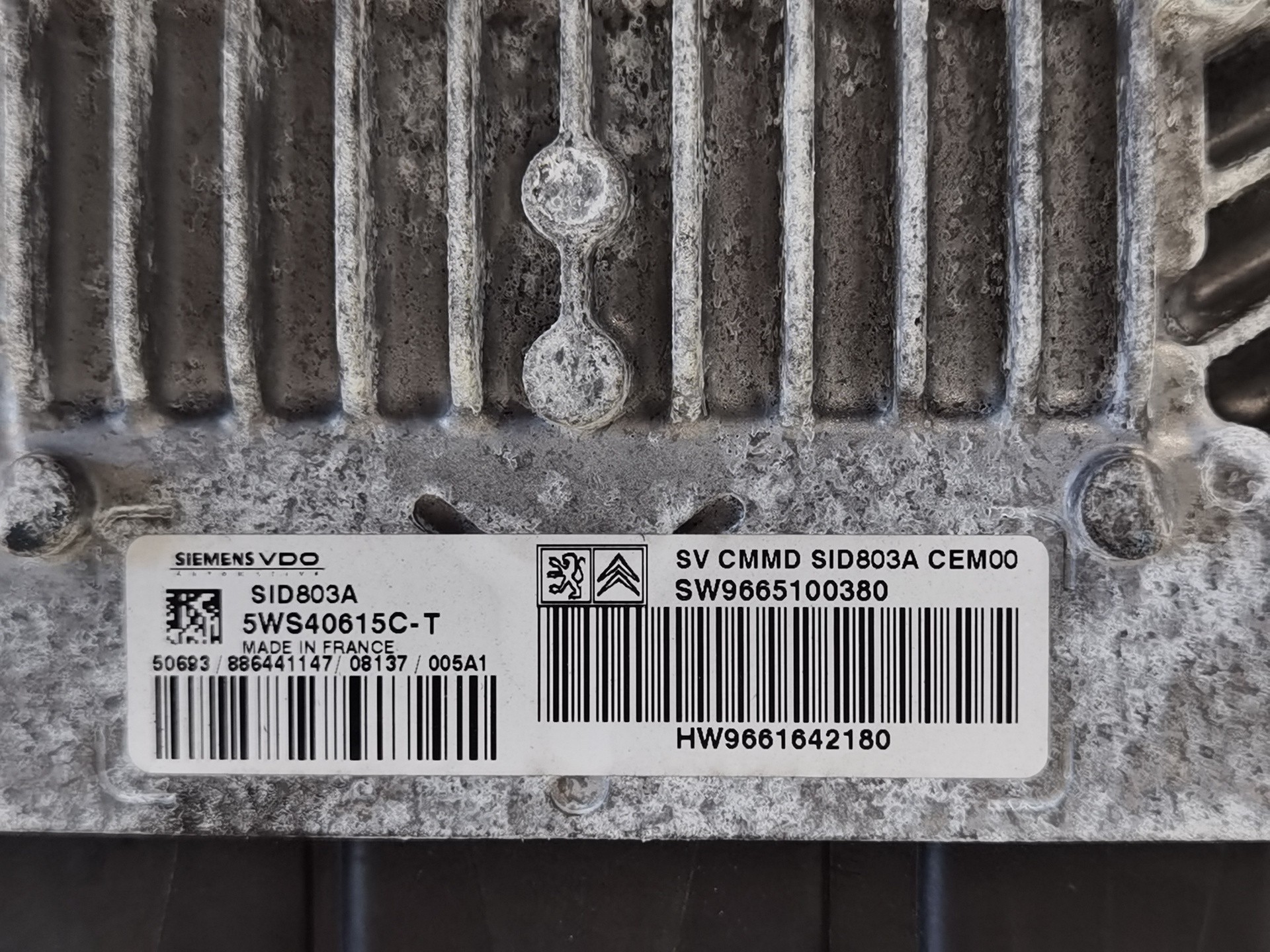 CENTRALITA MOTOR UCE CITROËN C4 GRAND PICASSO SW9665100380 SW9665100380 - Vista 2