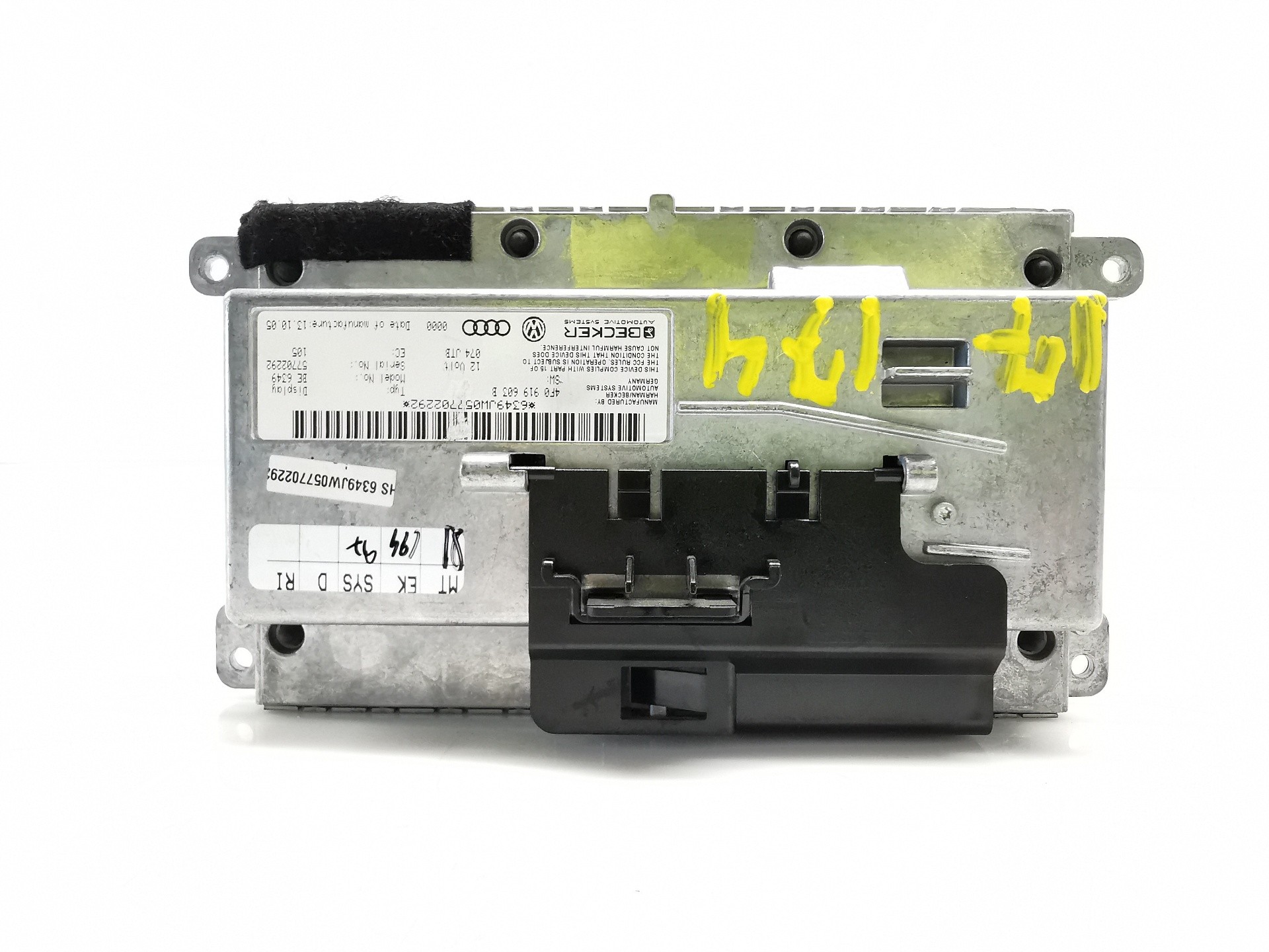 PANTALLA MULTIFUNCIÓN AUDI A6 BERLINA (4F2) 4F0919603B 4F0919603B - Vista 2
