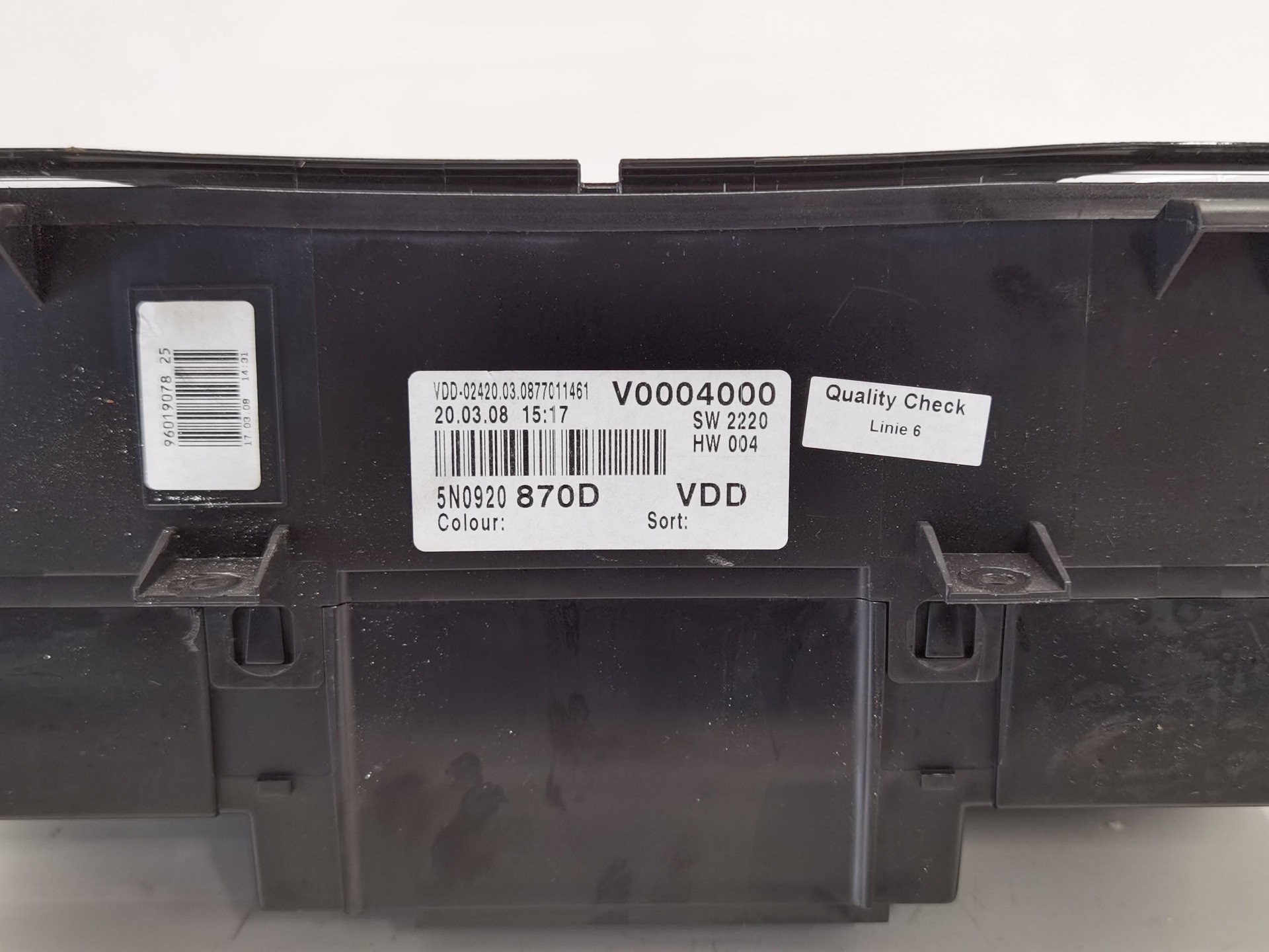 CUADRO INSTRUMENTOS VOLKSWAGEN TIGUAN (5N1) 5N0920870D 5N0920870D - Vista 3
