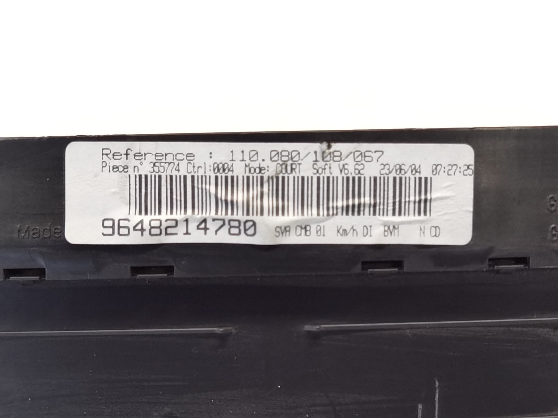 CUADRO INSTRUMENTOS PEUGEOT 406 COUPE (S1/S2) 9648214780 9648214780 - Vista 3