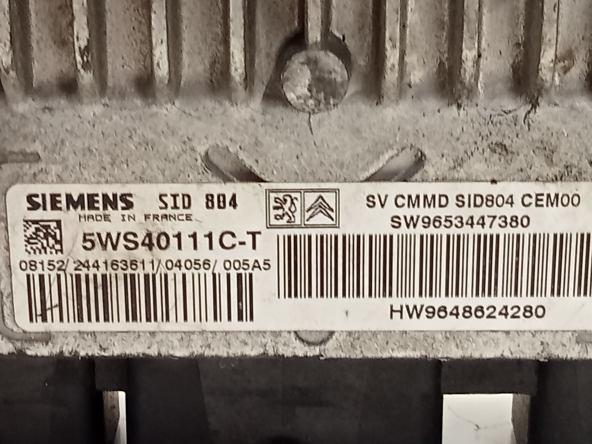 CENTRALITA MOTOR UCE CITROËN C2 9653447380 / HW9648624280 / SW9653447380 9653447380HW9648624280SW9653447380 - Vista 2