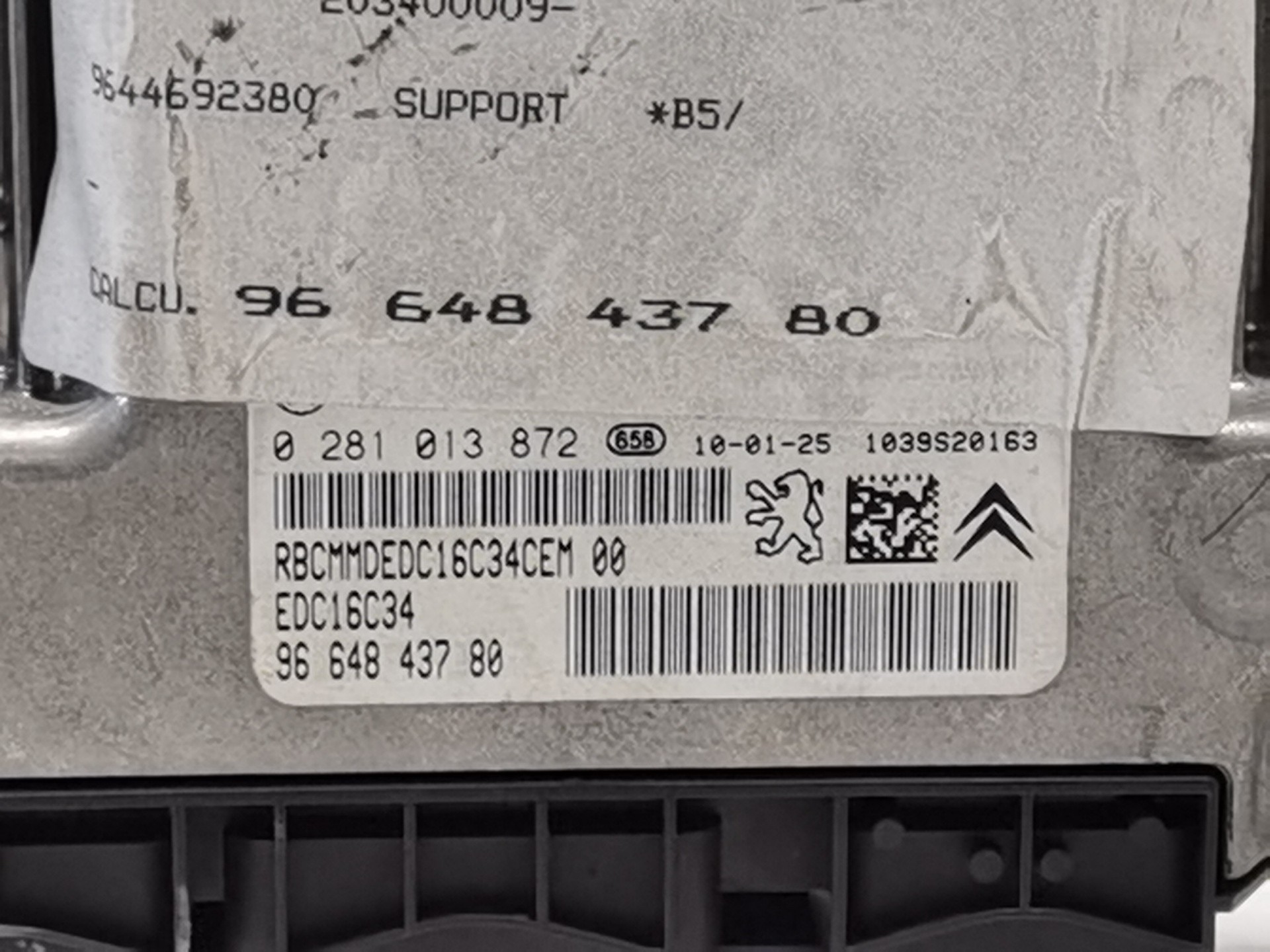 CENTRALITA MOTOR UCE CITROËN C4 BERLINA 9664843780 9664843780 - Vista 2