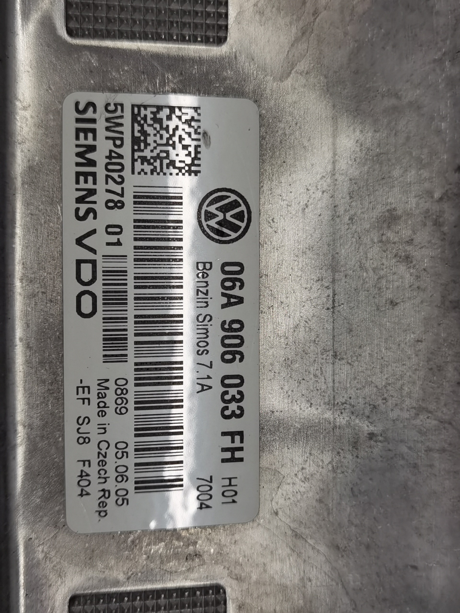CENTRALITA MOTOR UCE SEAT ALTEA (5P1) 06A906033FH 06A906033FH - Vista 2
